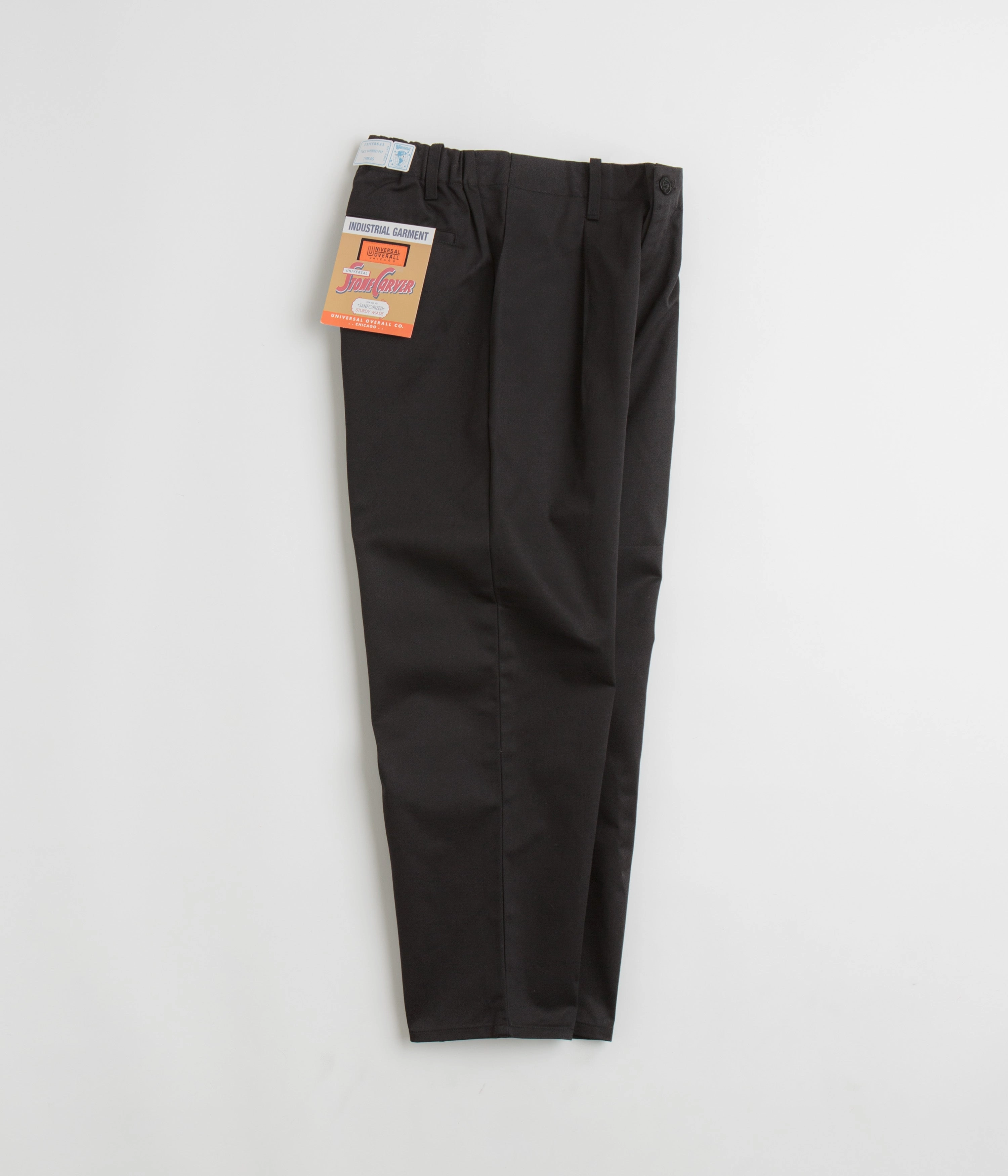 Anti Static Finish Universal Overall Type.05 Tuck Tapered Pants - Black