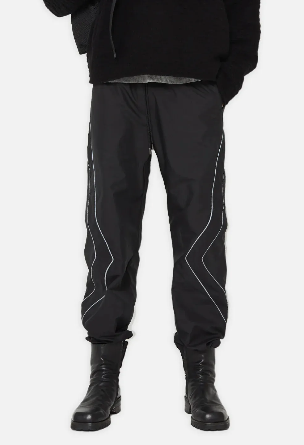 Jump Core Chic Fit PANELLED NYLON PANT - BLACK