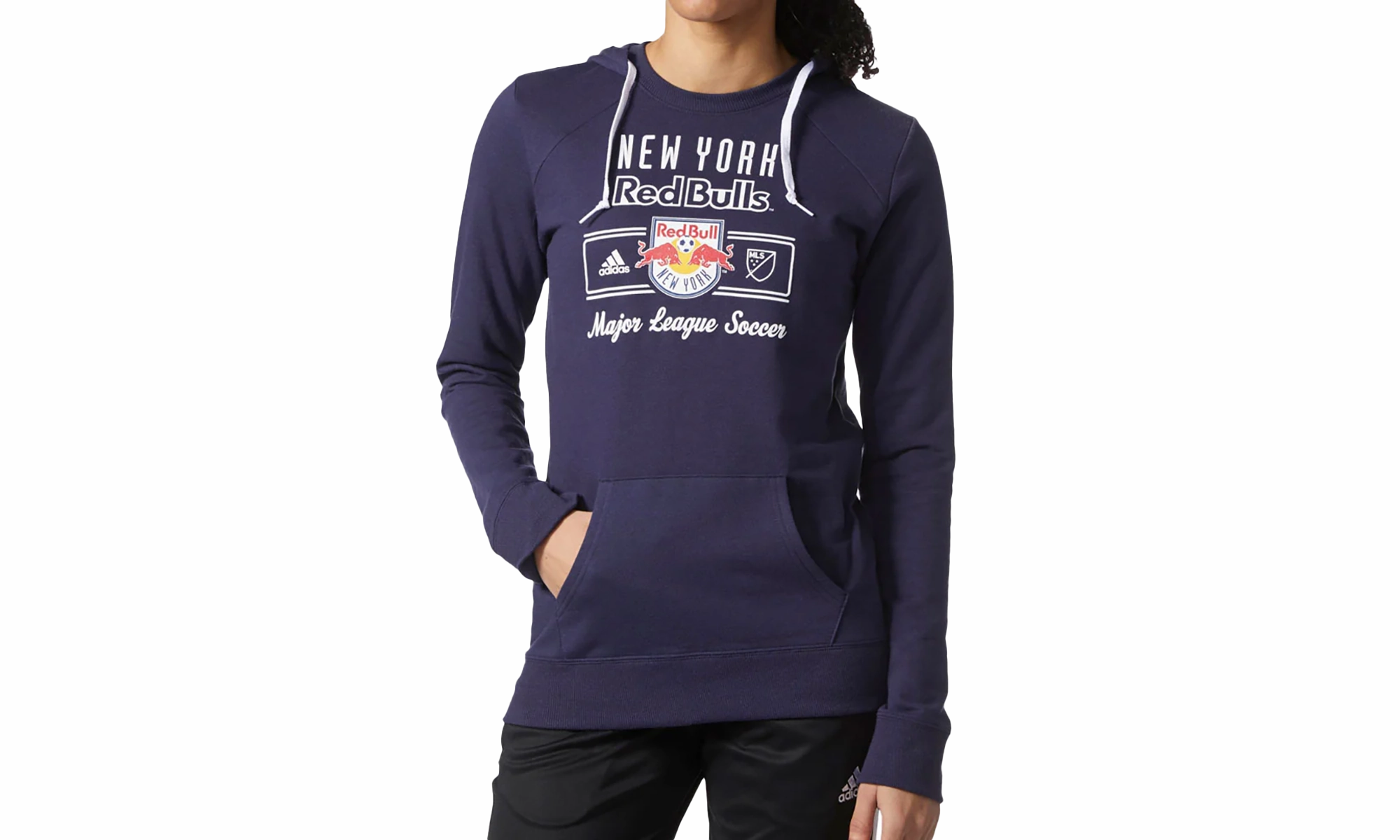 Red Bulls Fleece Crew Neck Pullover Hoodie "Blue / White"