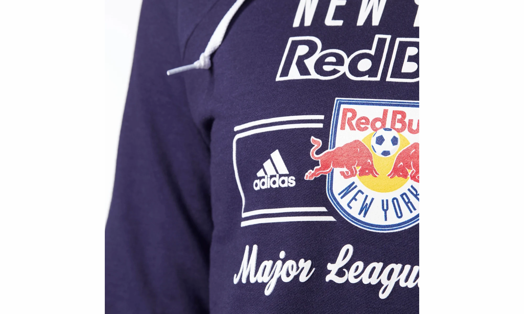 Red Bulls Fleece Crew Neck Pullover Hoodie "Blue / White"