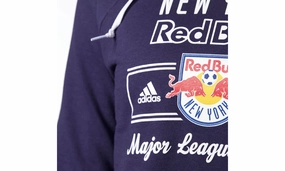 Red Bulls Fleece Crew Neck Pullover Hoodie "Blue / White"