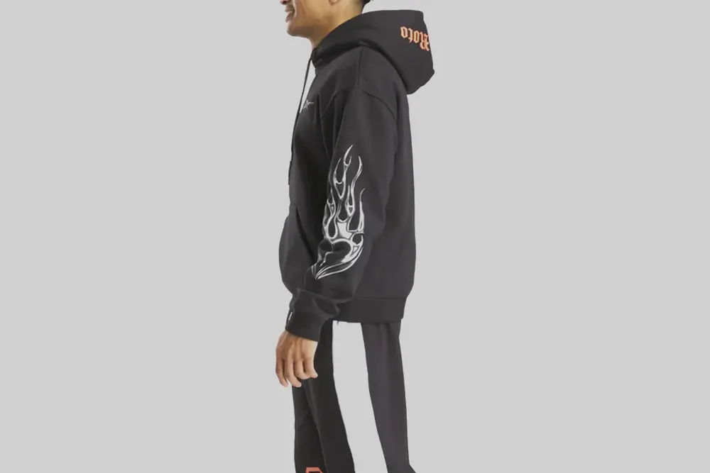 Durable Blend Drop Shoulder Design Reebok x ANUEL AA Hoodie