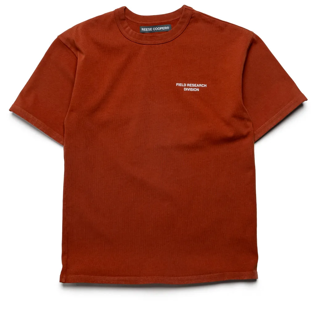 theater venue Reese Cooper Field Research Tee - Burnt Orange
