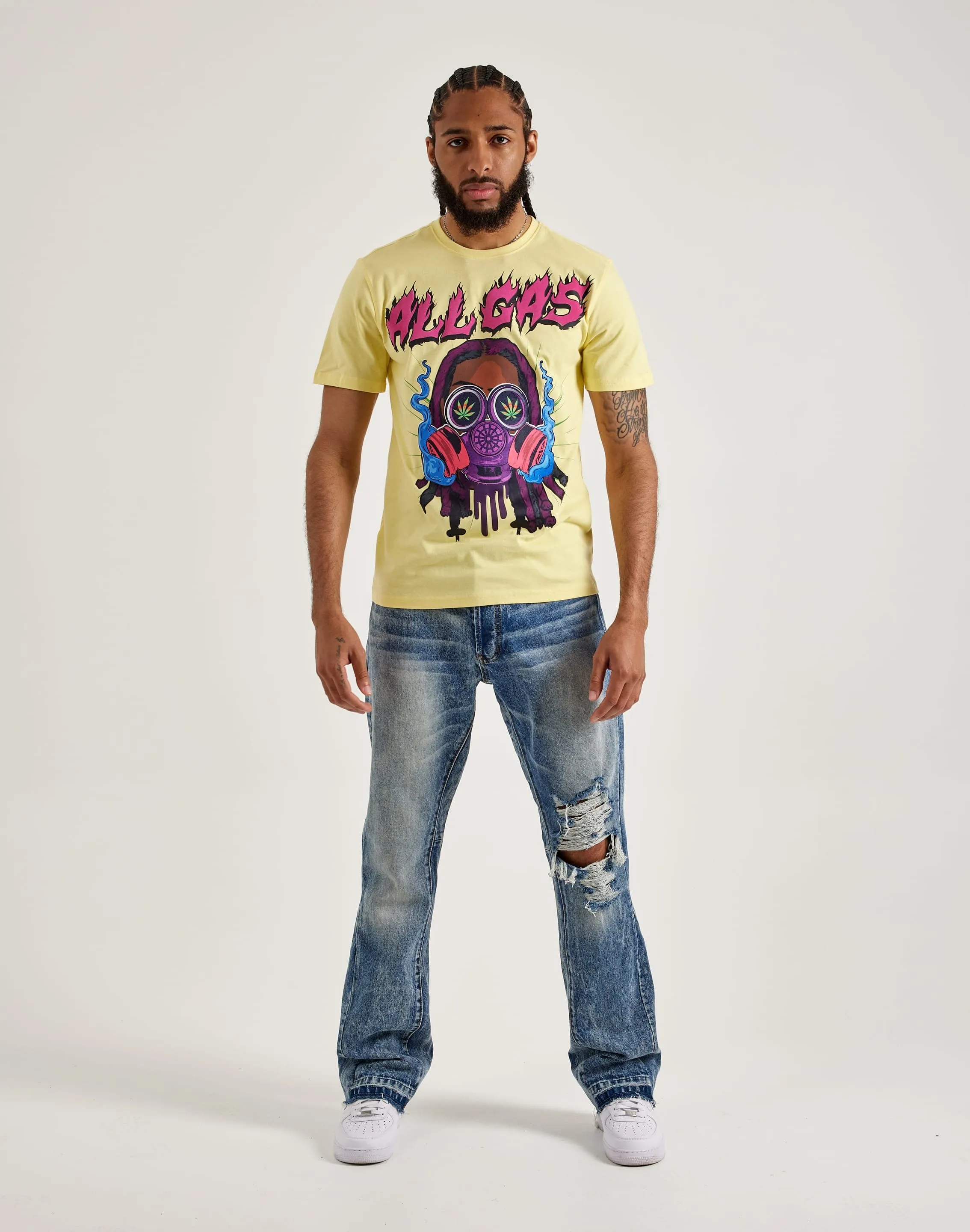 HighNeckStyle HighDensityWeave Central Mills Wedding Cake All Gas Tee