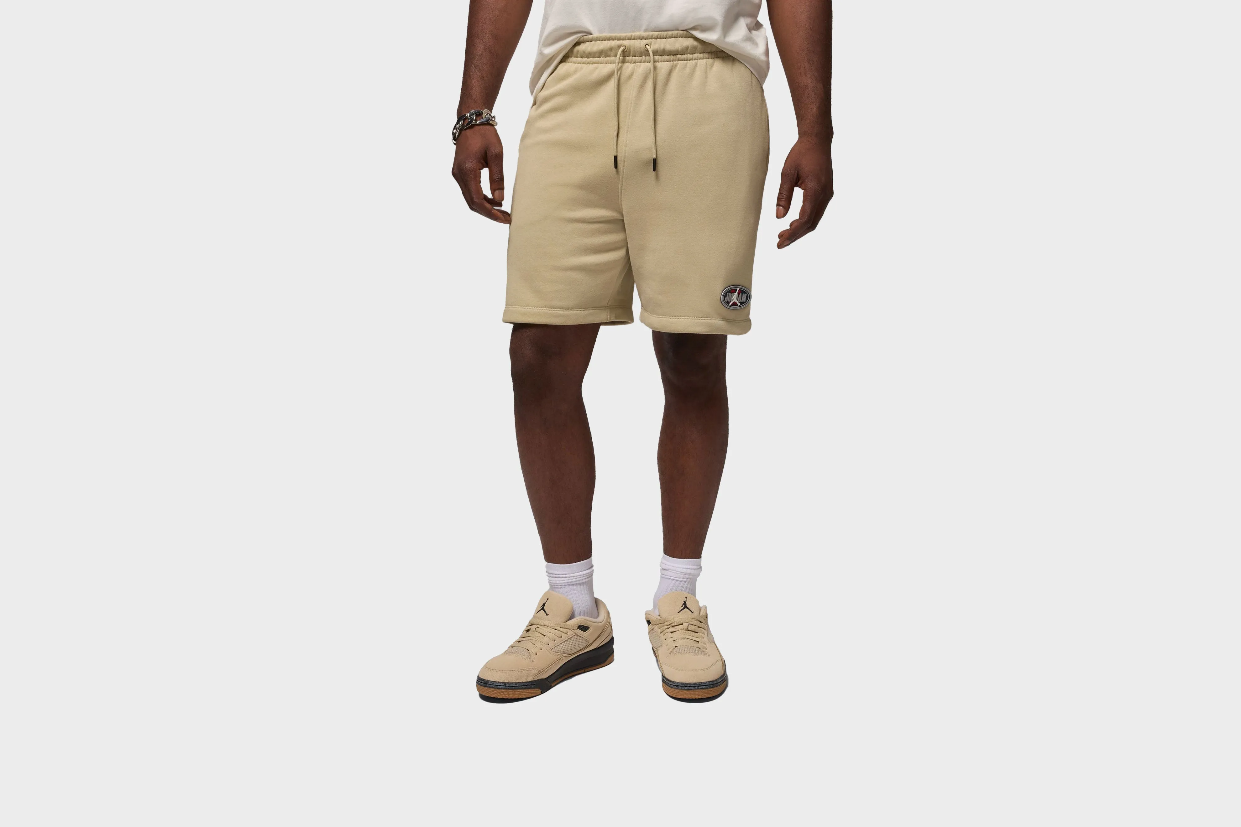 Team Vibe Air Jordan Flight Fleece Shorts (Beige)