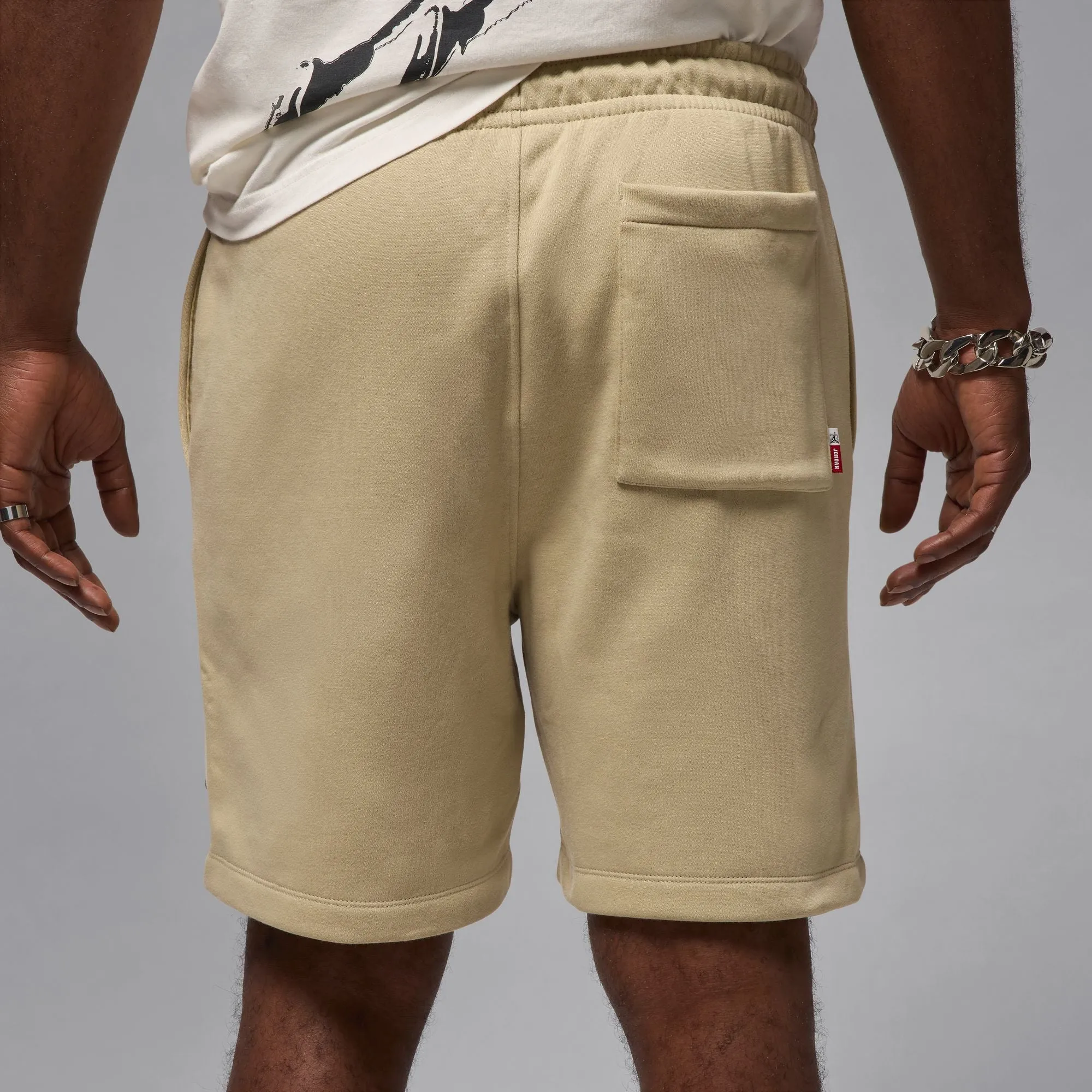 Air Jordan Flight Fleece Shorts (Beige) DoubleStitched Seams