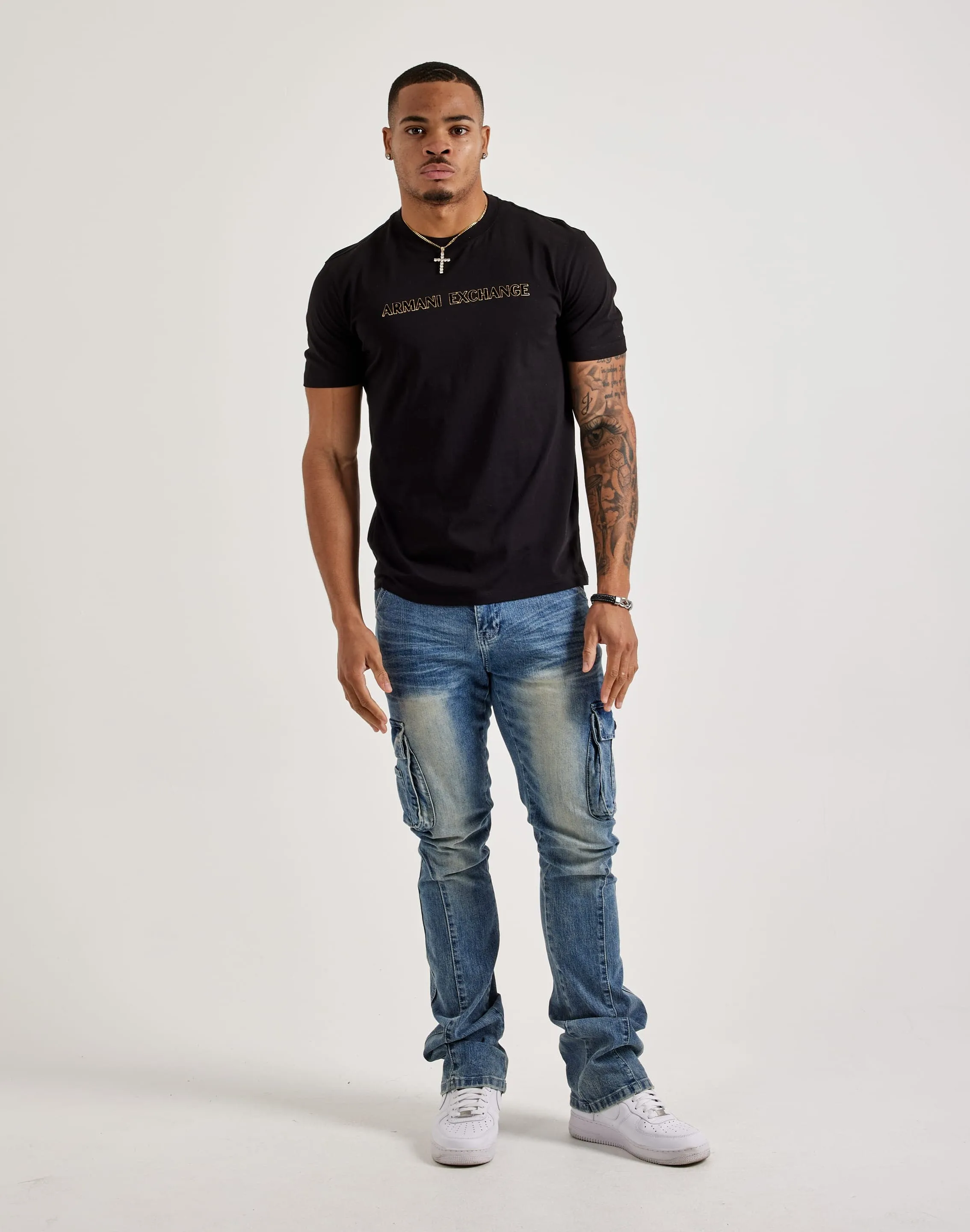 PillingResistant Snow Core Armani Exchange Outline Tee