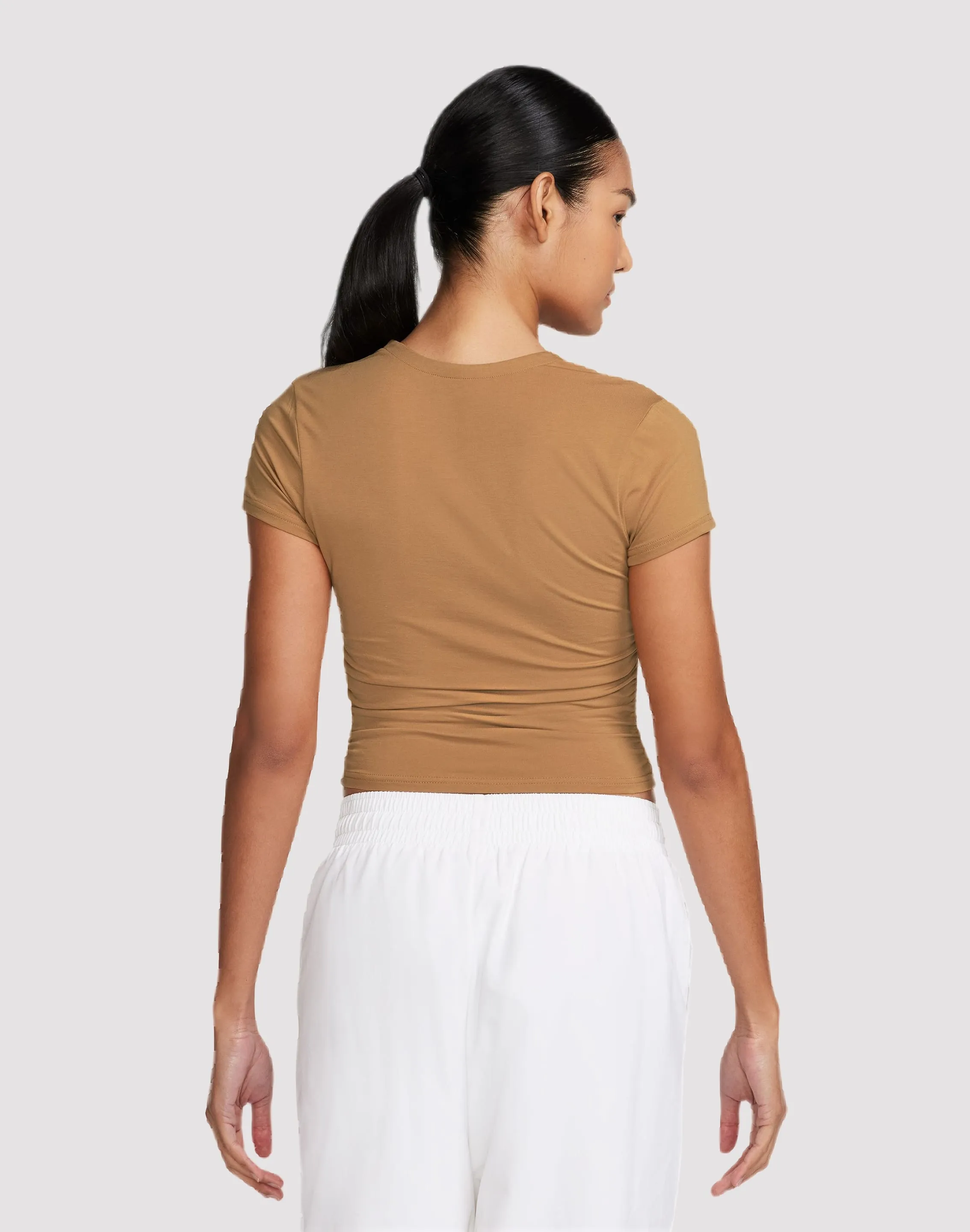 Nike Sportswear Chill Knit Short-Sleeve Square-Neck Top Street Icon