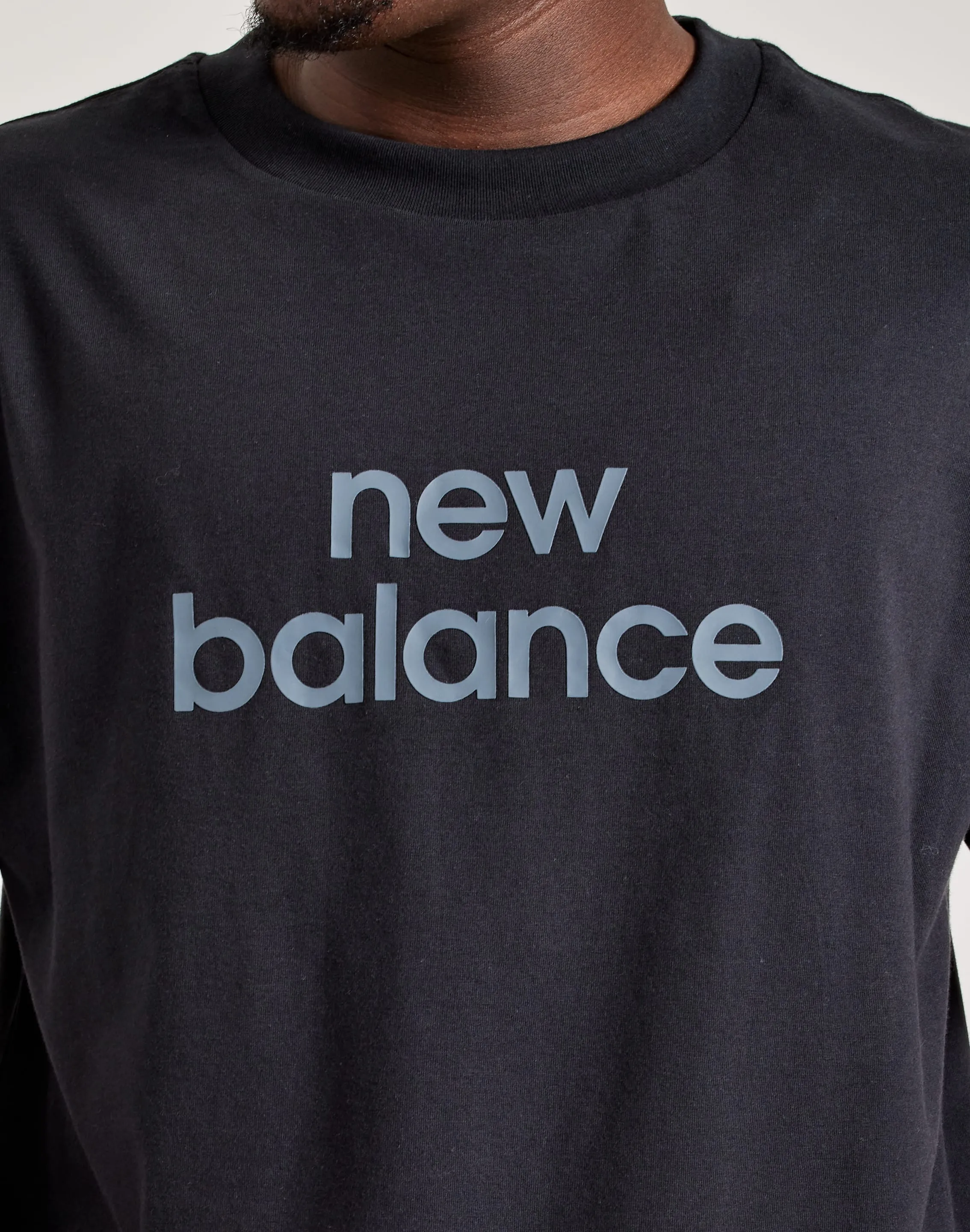 ChafeFree Design Parisian Chic New Balance Relaxed Linear Logo Tee