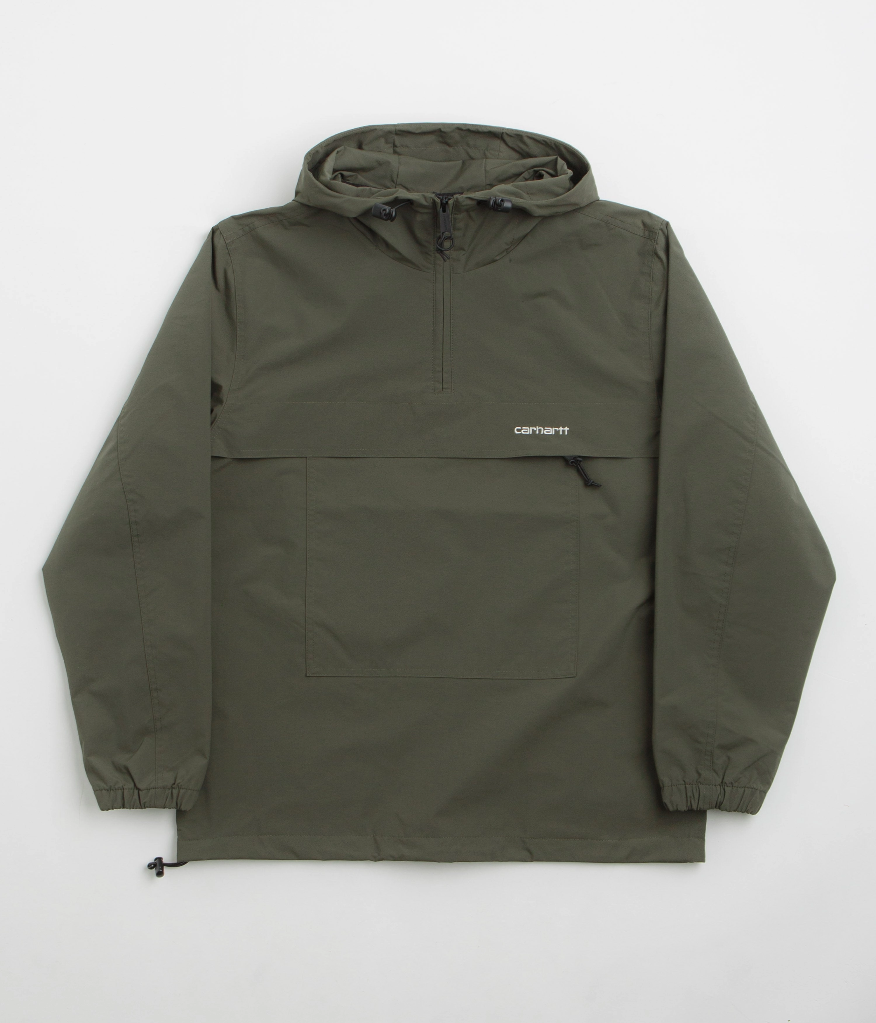 Carhartt Summer Windbreaker Pullover Jacket - Turtle / White Crush