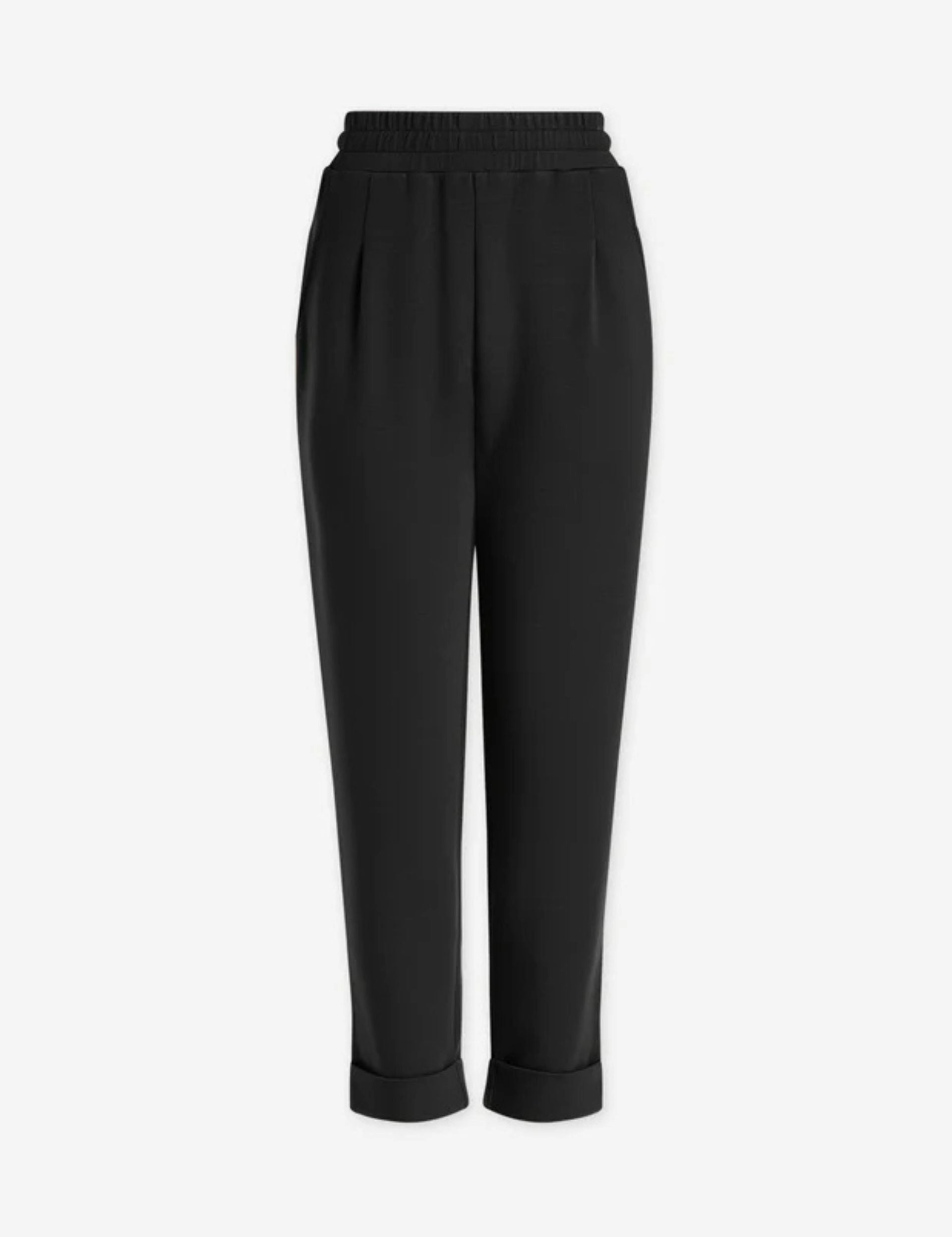 The Rolled Cuff Pant 25" - Black 4 WayStretch
