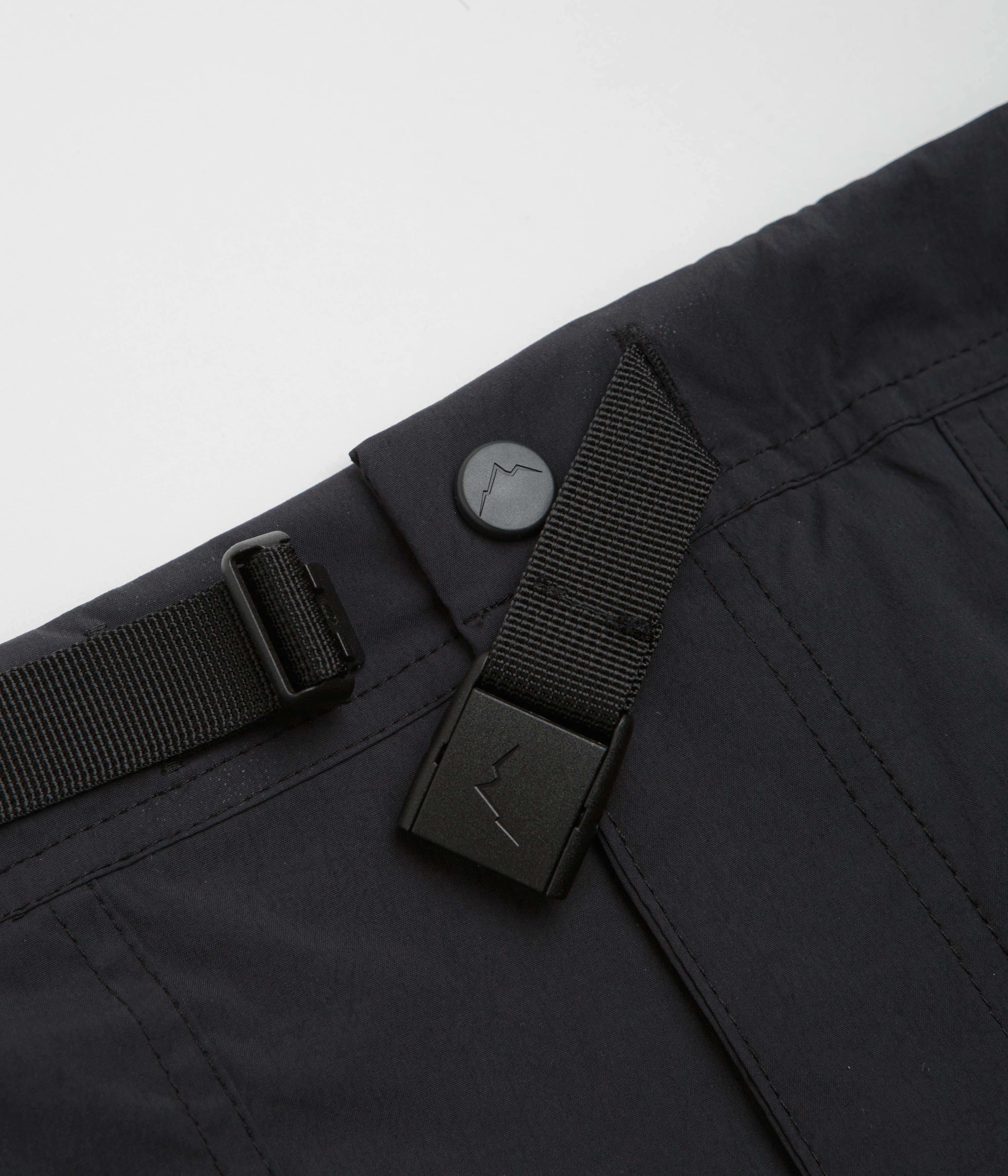 Cayl 6 Pocket Hiking Shorts - Black garden party wear Seamless construction