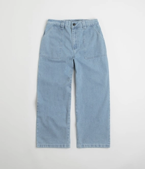 Anti Pilling Recyclable Fabric Blend Poetic Collective Painter Pants - Light Blue Denim