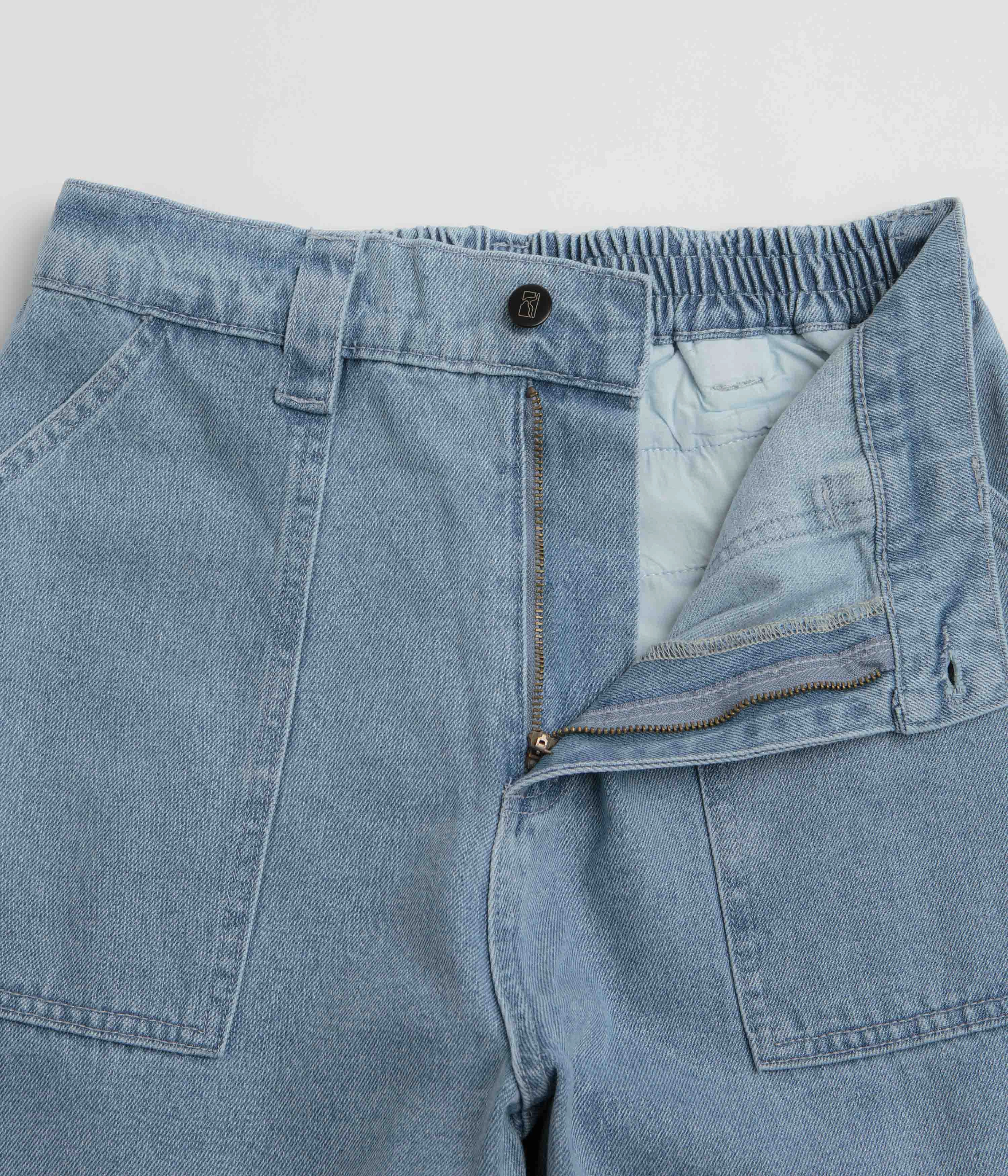 High Durability Thread Poetic Collective Painter Pants - Light Blue Denim