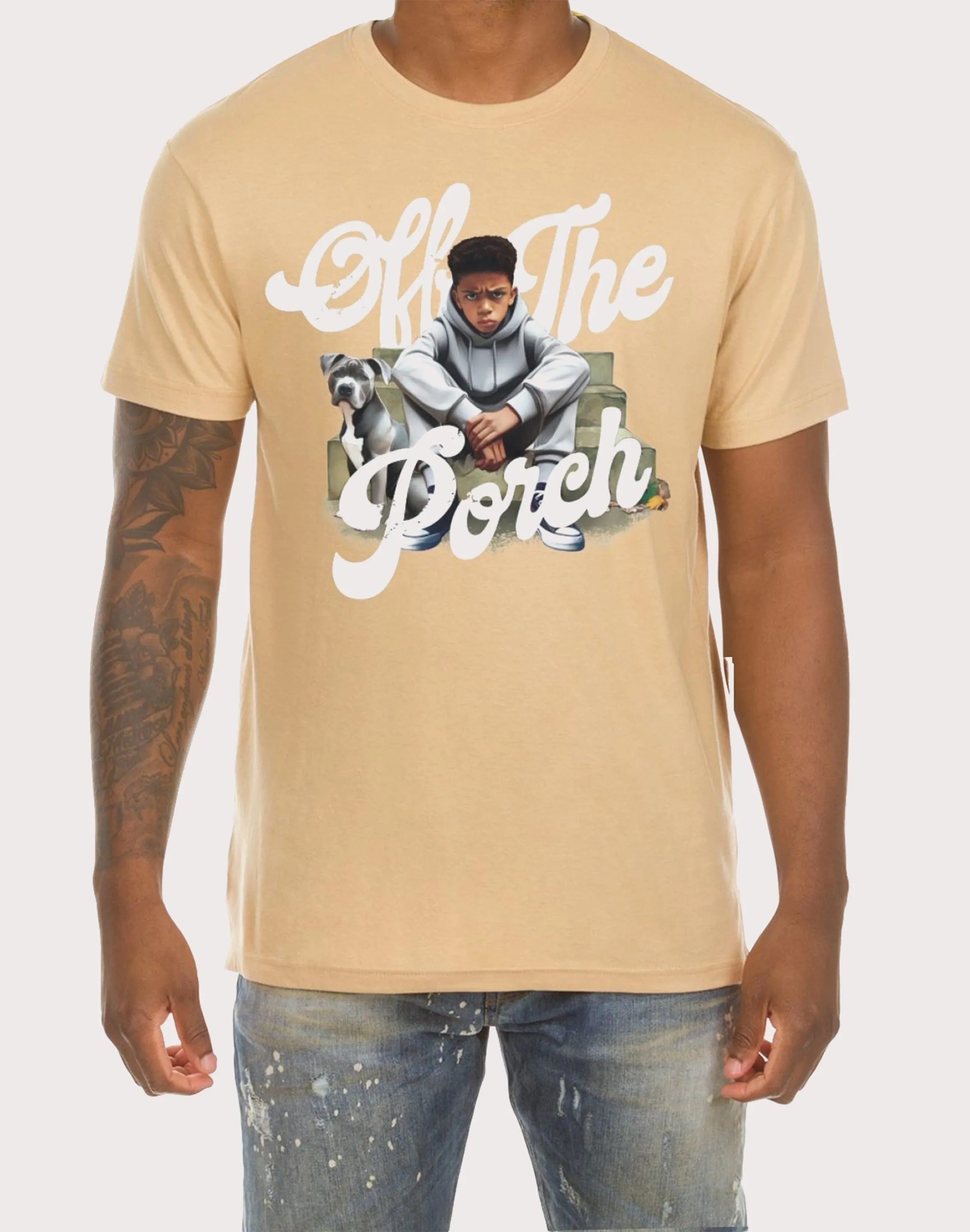 Akoo Off The Porch Sand Tee Durable Stitching