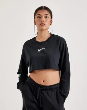 FrictionResistant Nike Long-Sleeve Cropped Tee