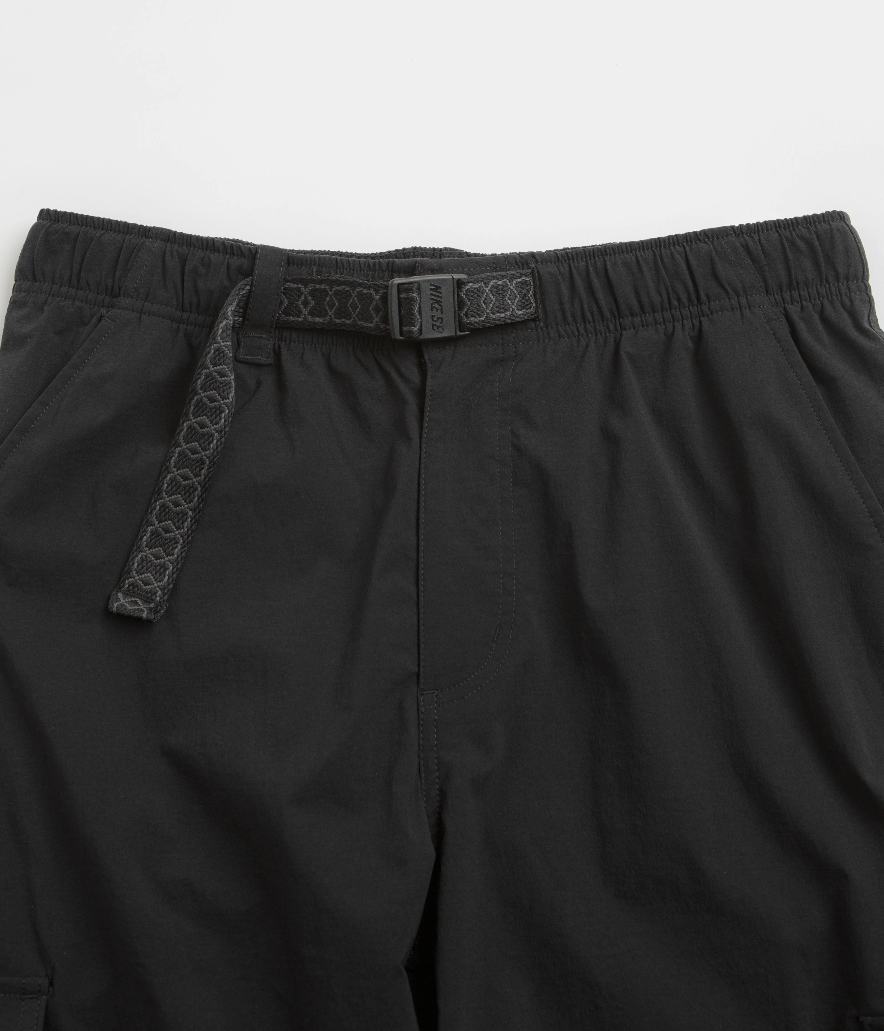 Nike SB Kearny Cargo Pants - Black / Black / White Wrinkle Resistant Finish Fresh Fit