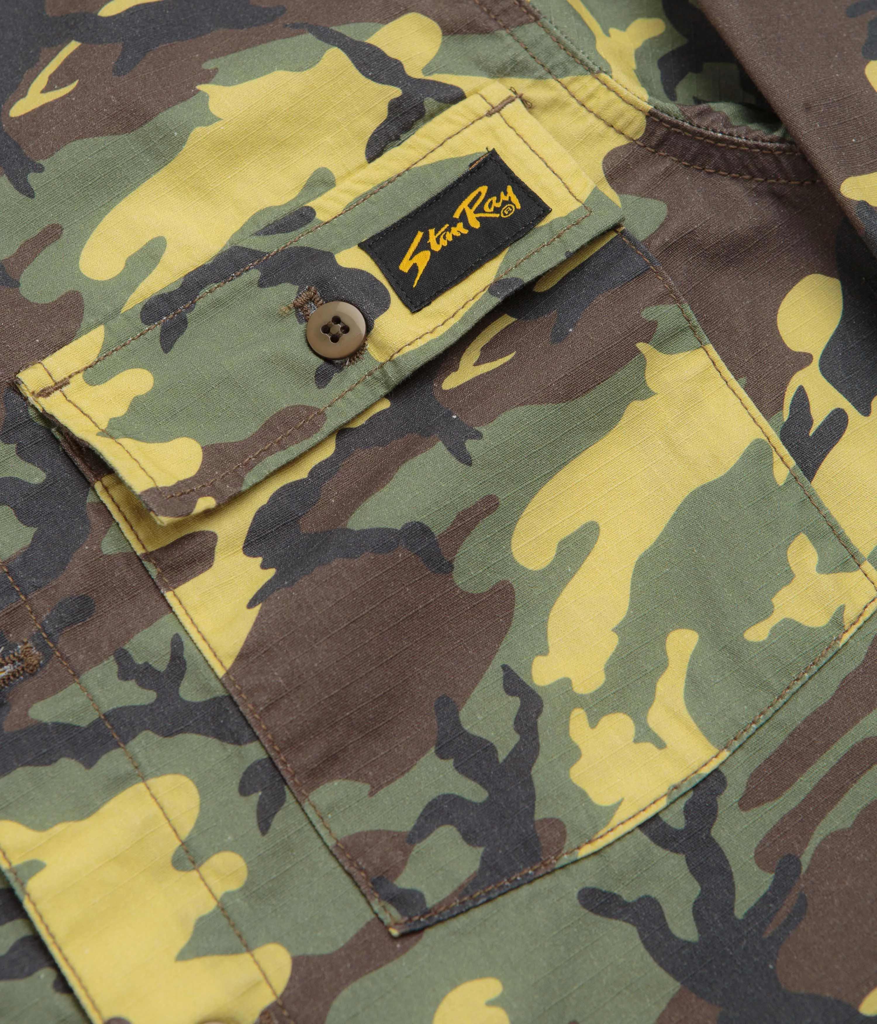 Vibrant color Limited Edition Stan Ray CPO Shirt - Woodland DPM Ripstop