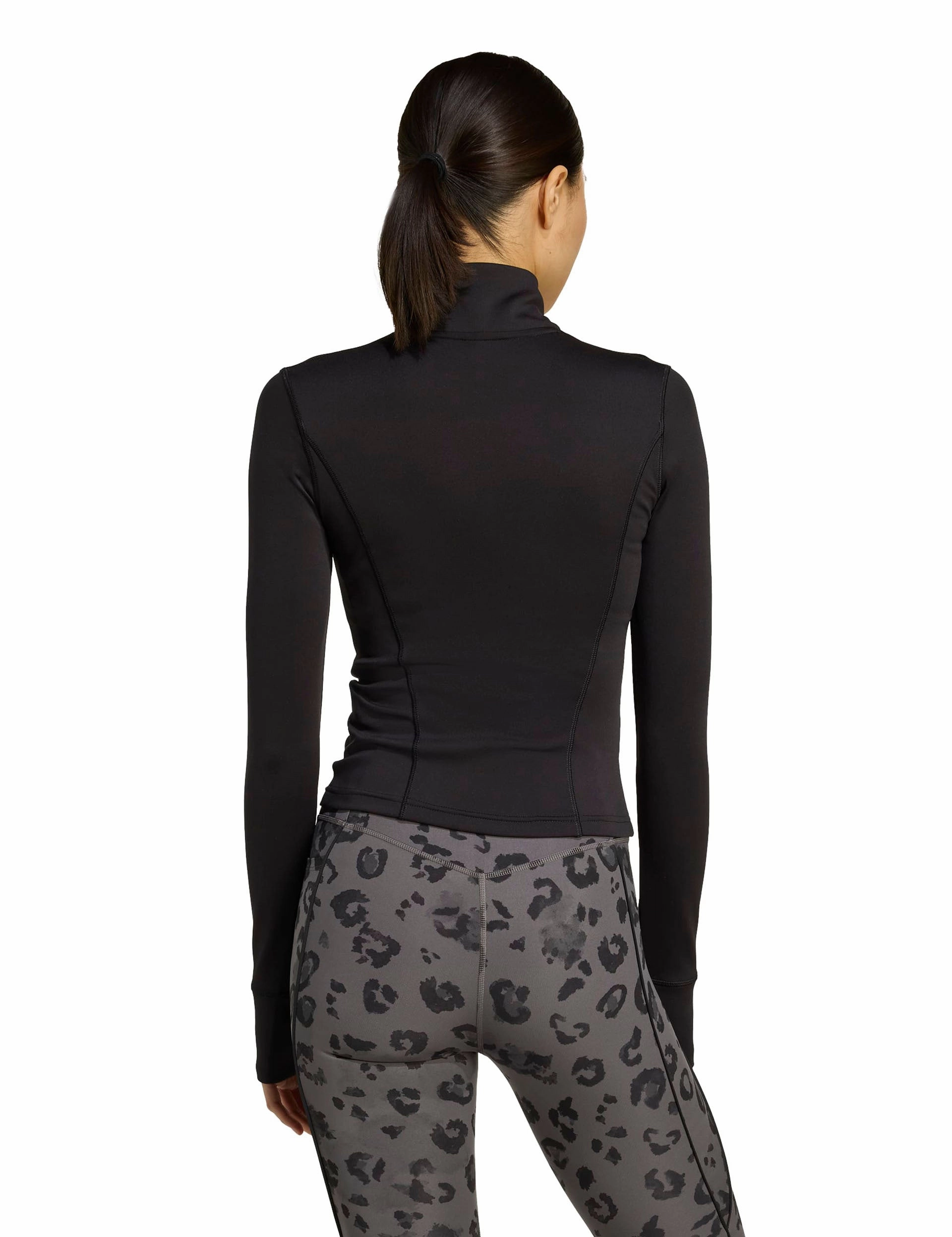Optime Essentials Full-Zip Jacket - Black Long Sleeves Transitional Layer