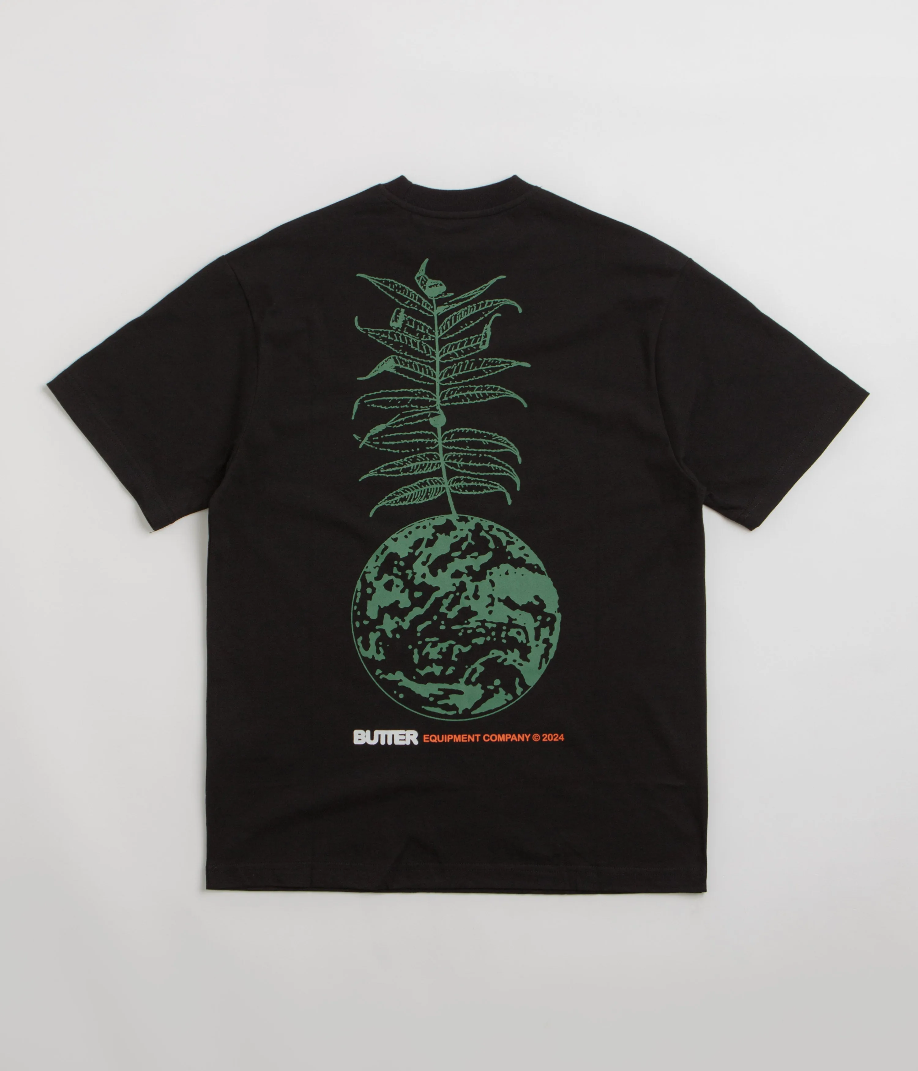 UV Protection Popular Item Butter Goods Earth T-Shirt - Black