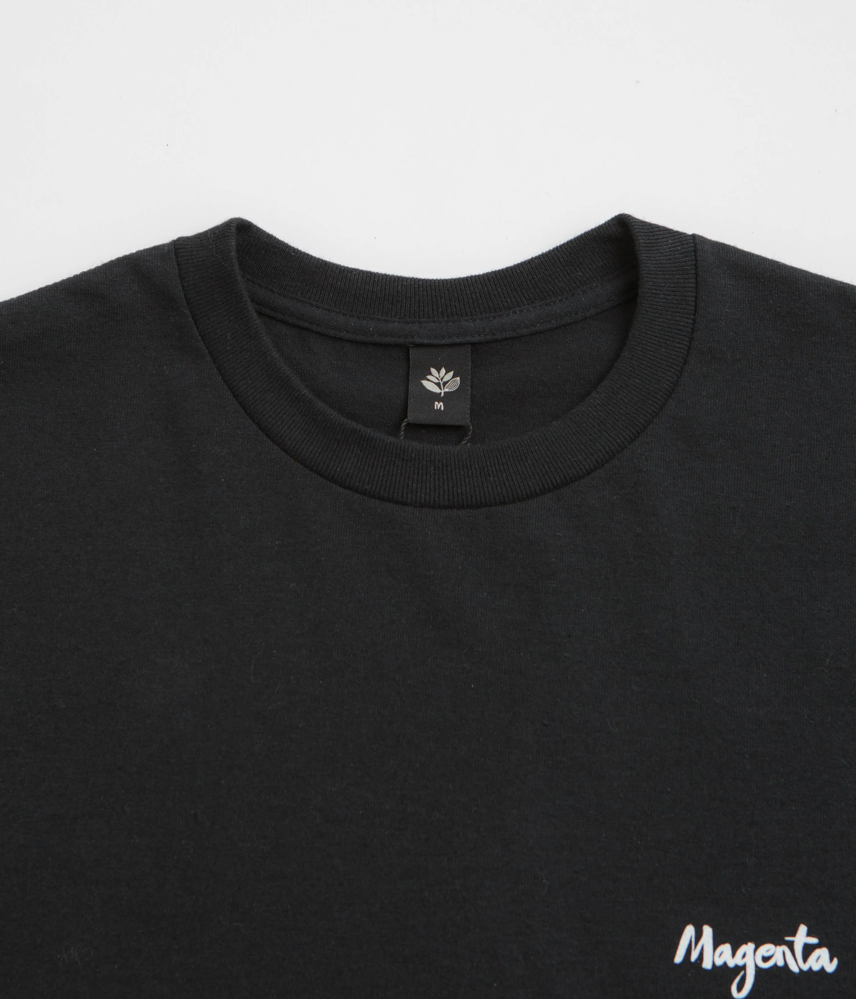 Organic Cotton Magenta Femme T-Shirt - Black
