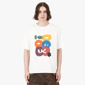 cruise venue Adidem Asterisks Bubble Letters T-Shirt / Cream