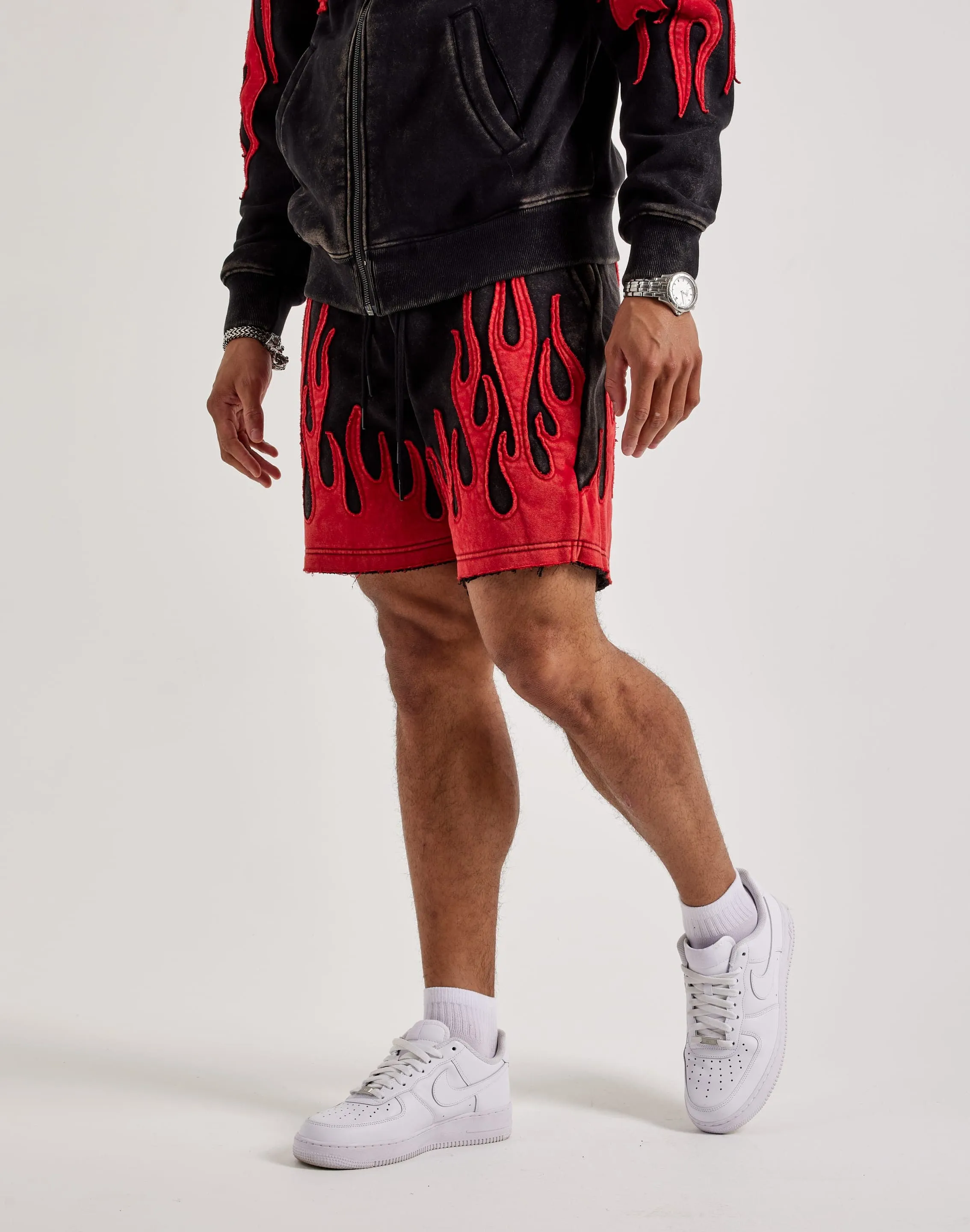 Princess Glow Smoke Rise Flame Fleece Shorts