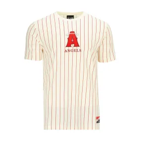 Angels Team Logo Pinstripe Tee - Mens Speed Soul