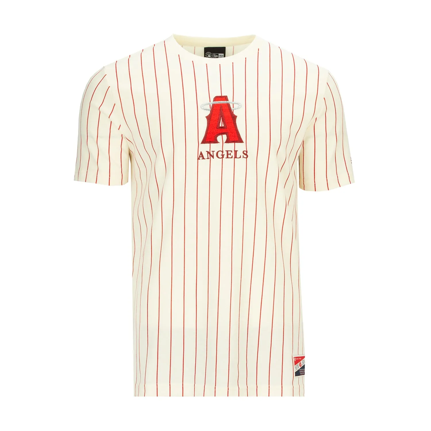 Angels Team Logo Pinstripe Tee - Mens Speed Soul