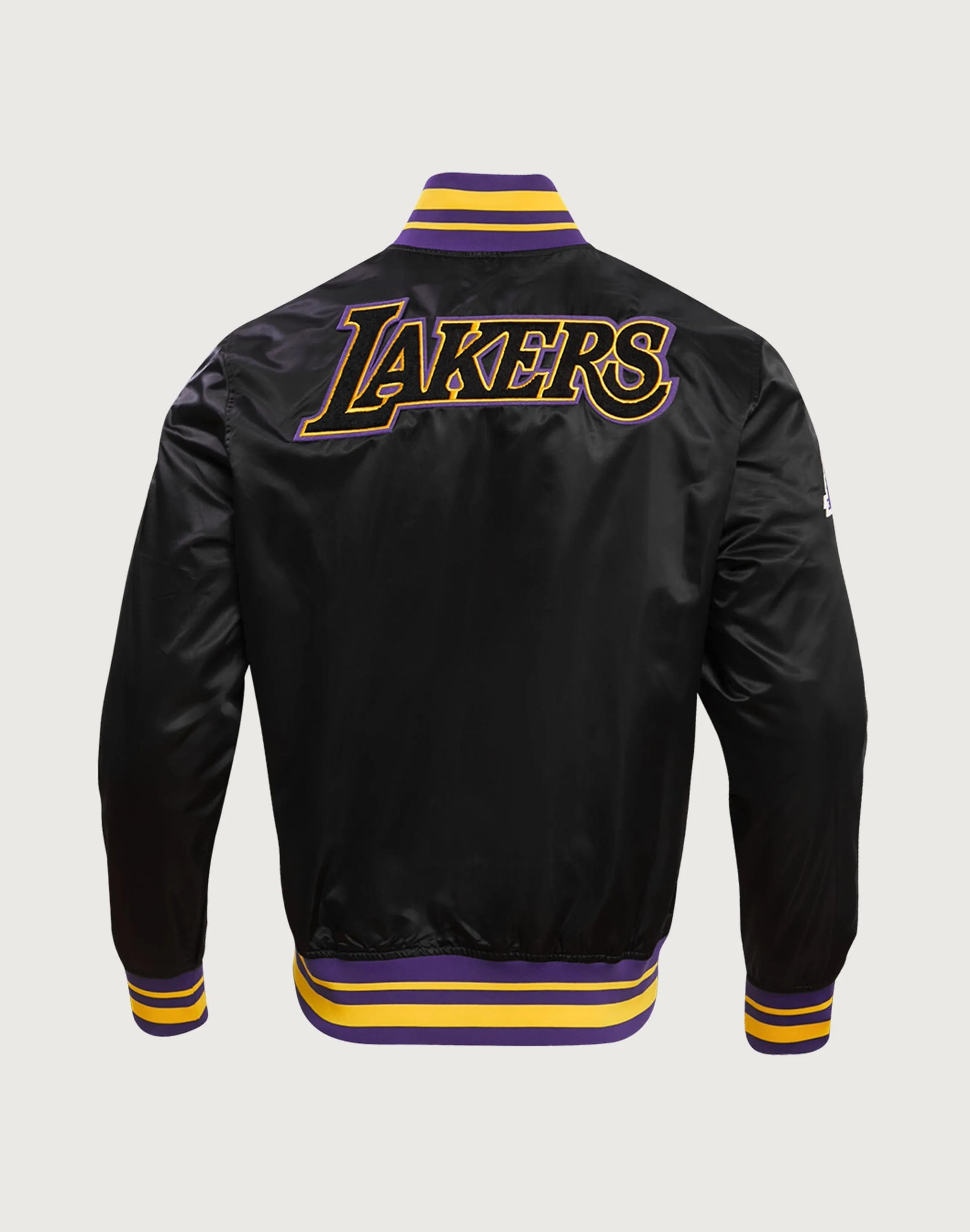 Pro Standard NBA Los Angeles Lakers Retro Classic Rib Satin Jacket MultiDirectionalFlex FlatlockStitching