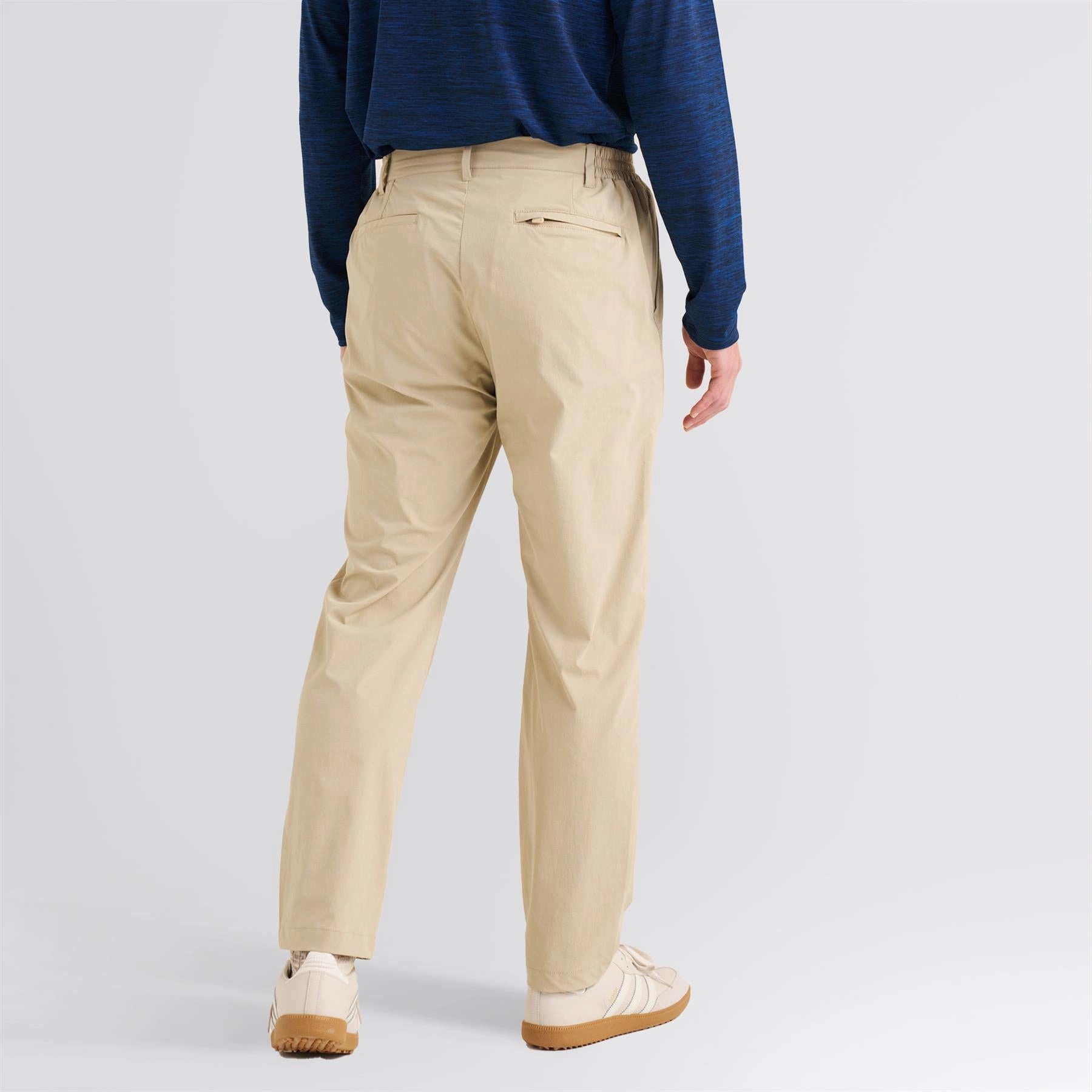 Stretch Golf Trousers Beige AntiStaticTreatment