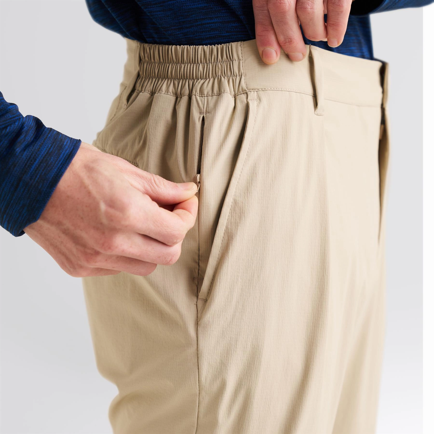 Perfect Stretch Feminine Fit Stretch Golf Trousers Beige