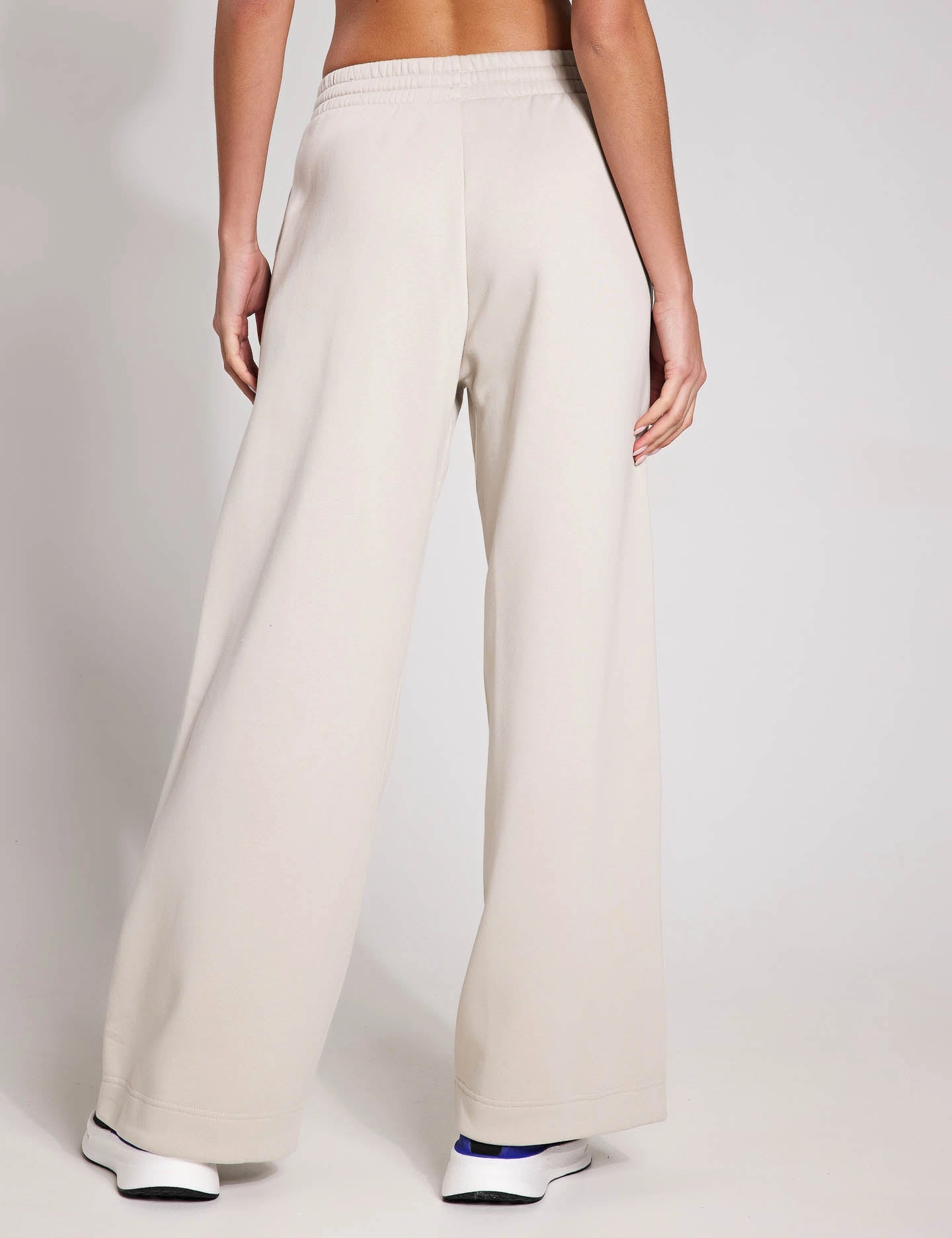 ALL SZN Fleece Loose Wide-Leg Pants - Wonder Alumina Vented Leg Openings