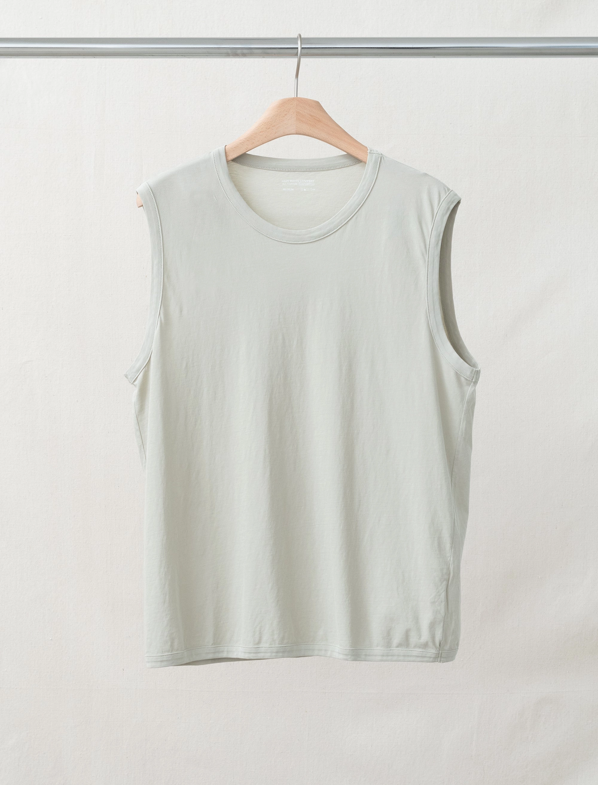 MultiPanel Design Sleeveless T-Shirt (Swiss Natural)