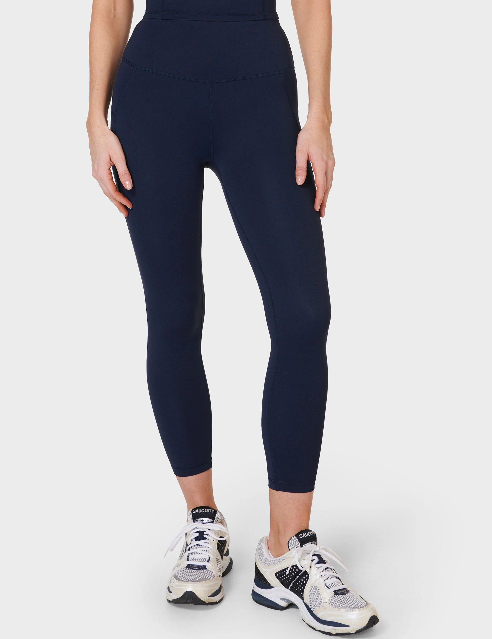 All Day 7/8 Leggings - Navy Blue Fit Feel Quick drying material