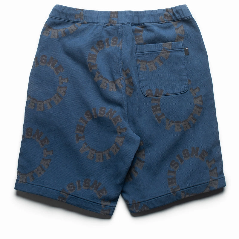 thisisneverthat 2Tone Logo Jacquard Short - Blue Travel Fashion