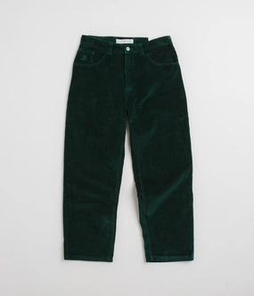 Polar 93 Cord Trousers - Dark Emerald breath easy Cuffed hem