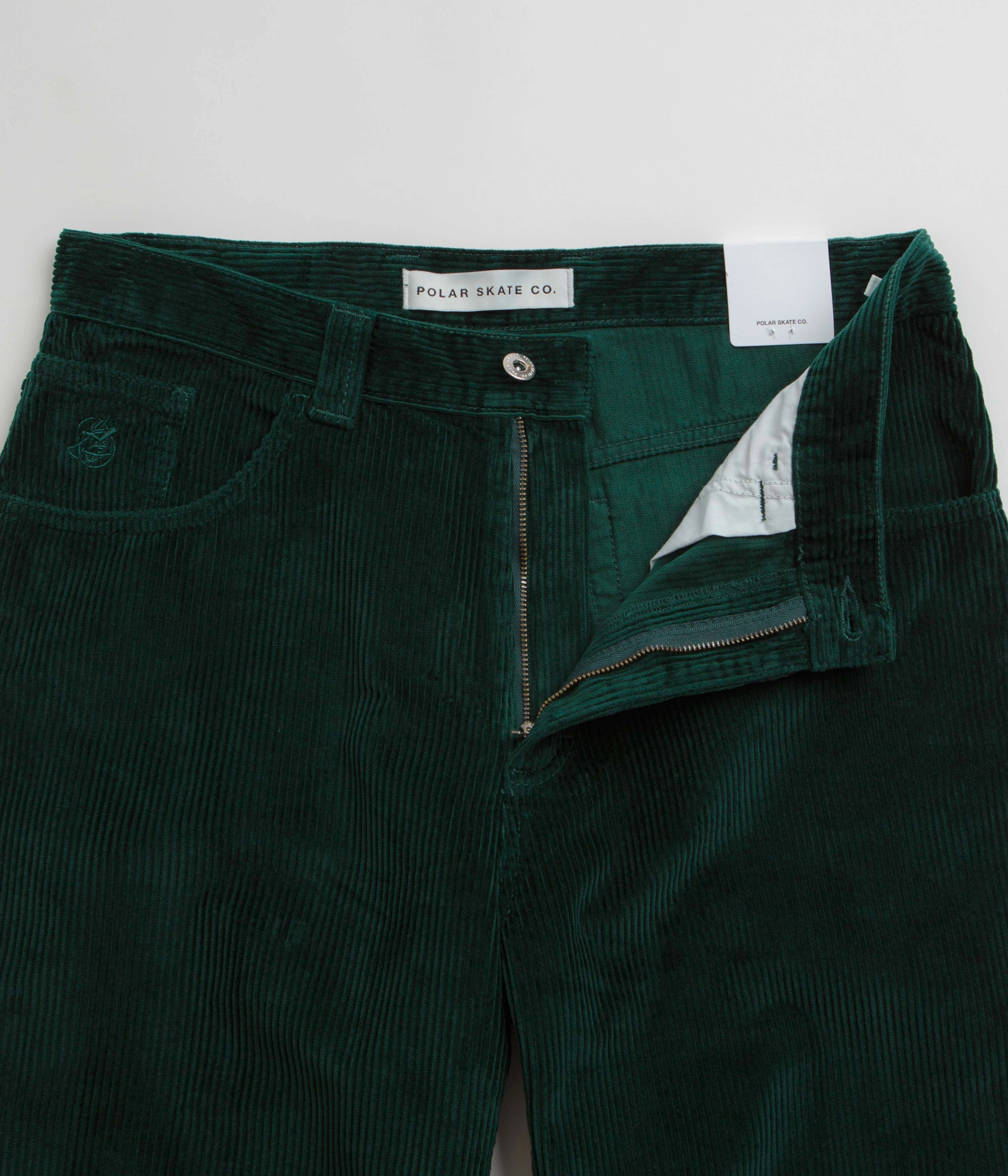 Polar 93 Cord Trousers - Dark Emerald LightweightConstruction Relaxed Comfort