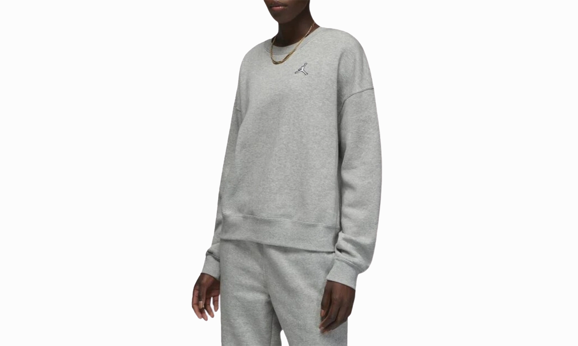 Gym Safe Brooklyn Fleece Sweatshirt Womens Style : Dq4462 "HEATHER GREY"