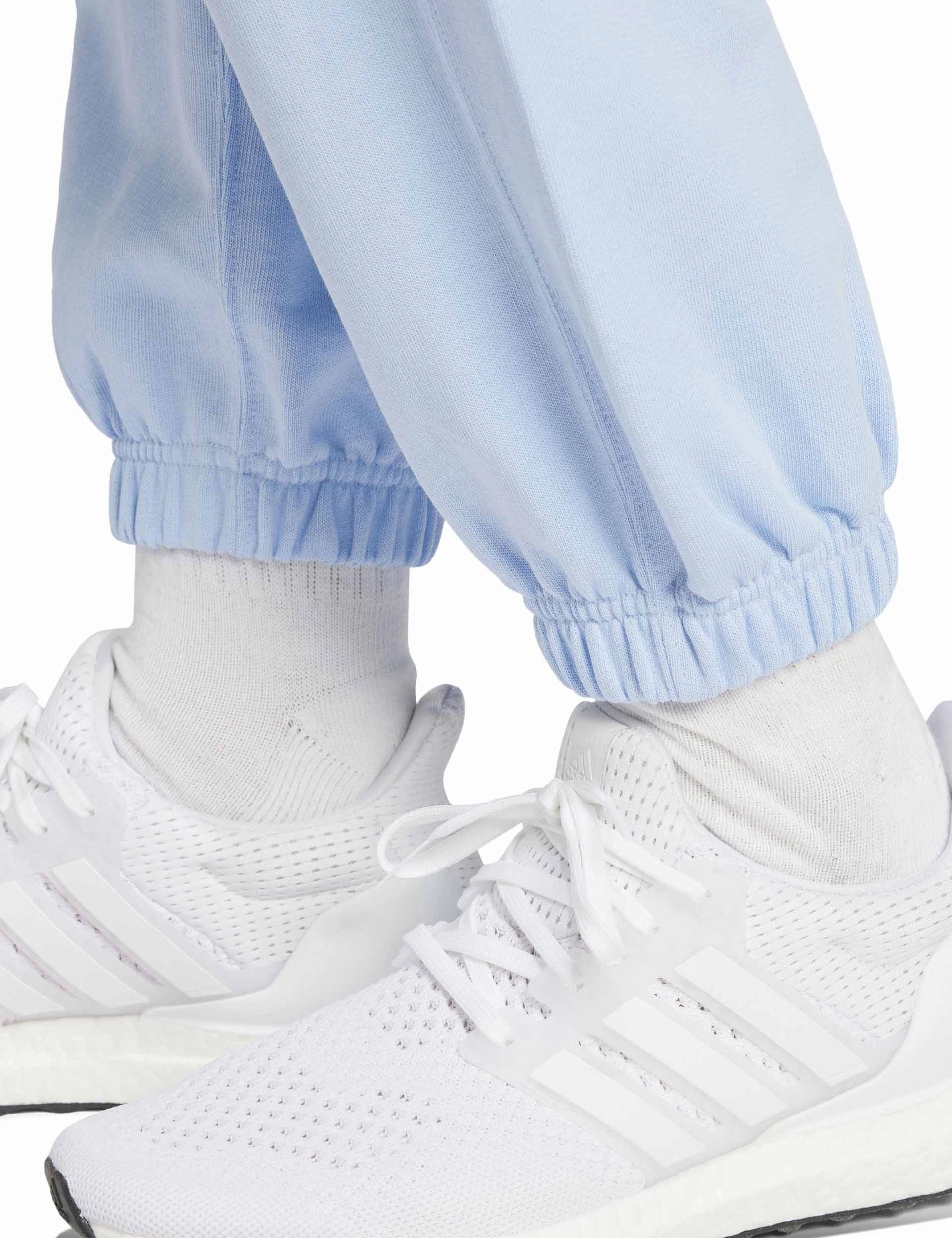 Elastic Waistband Design ALL SZN French Terry Loose Joggers - Glow Blue