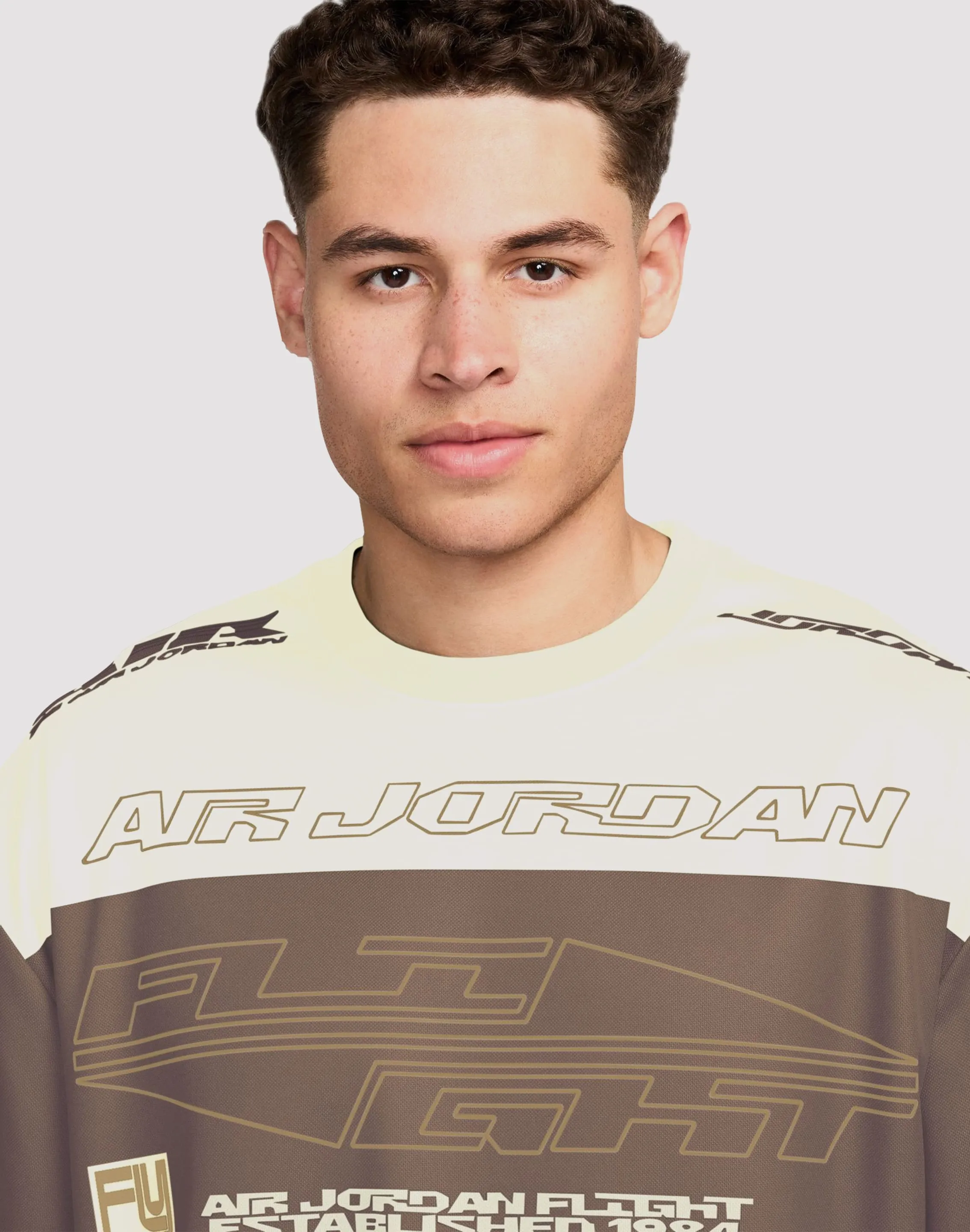 SnagFree Surface Jordan MVP Printed Longsleeve Archaeo Brown Shirt