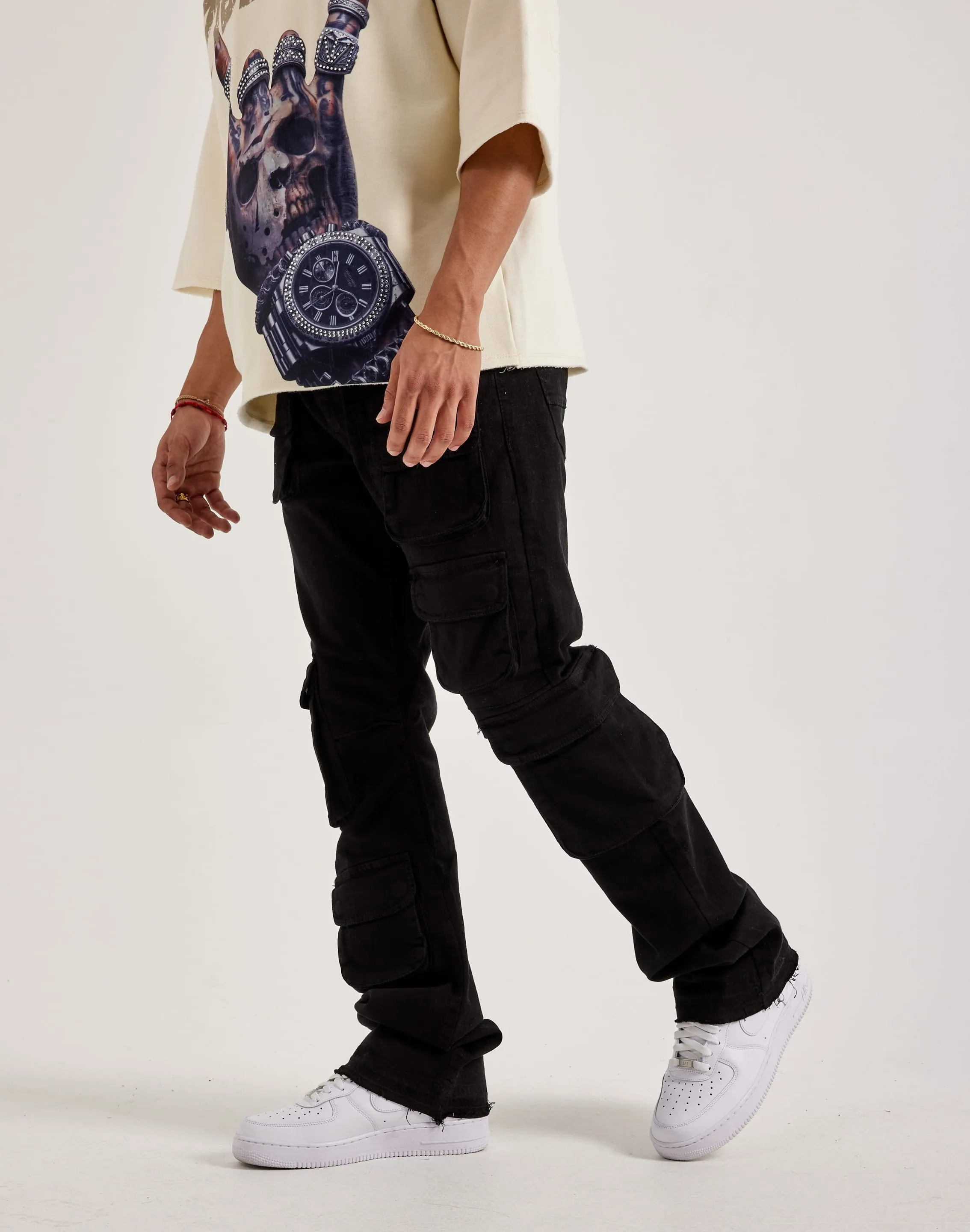Bio Glow QuickReleaseFastener Jordan Craig Martin Stacked Cargo Jeans