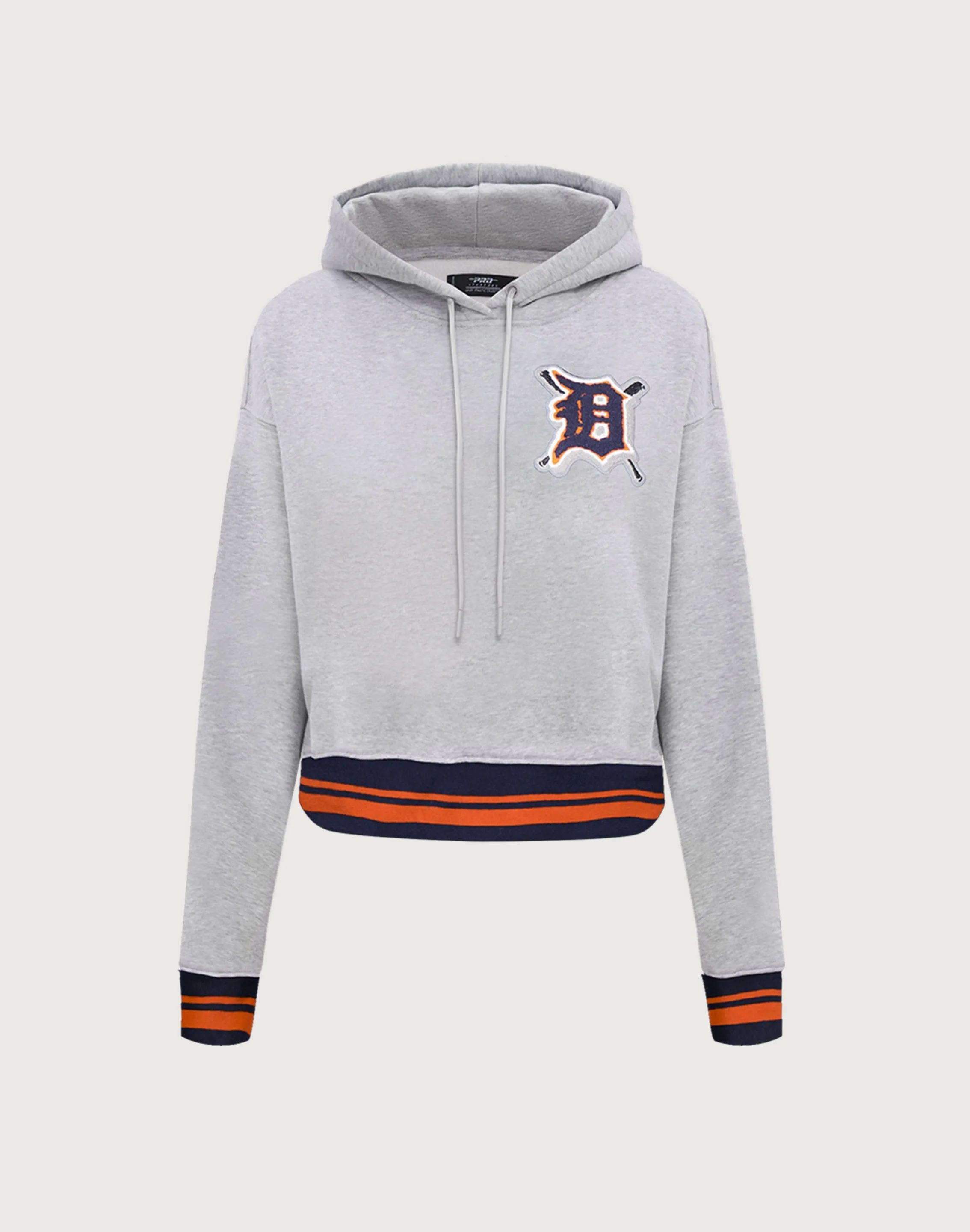 Pro Standard MLB Detroit Tigers Mashup Rib Cropped Hoodie Jump Core