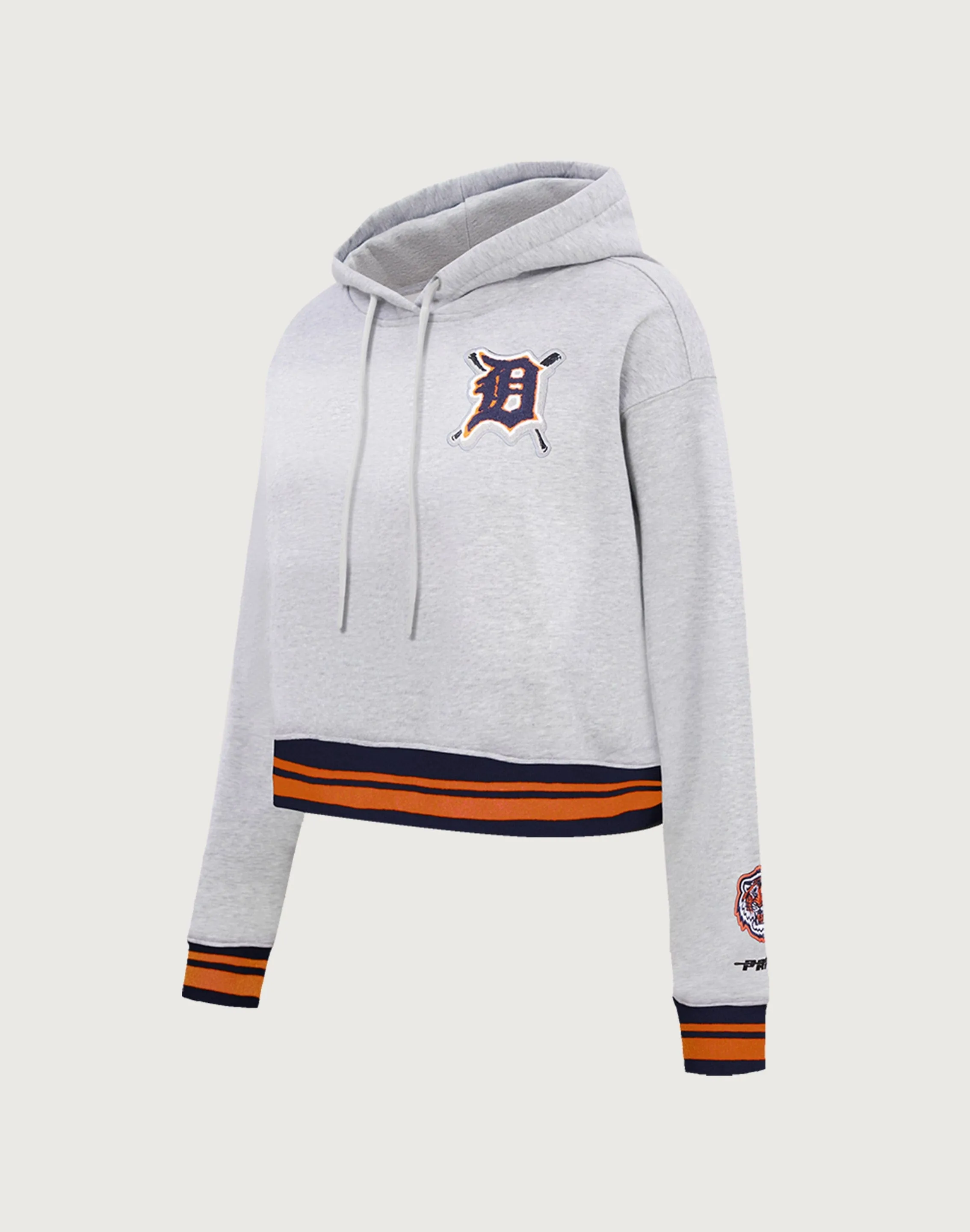 PressureRelief Seams Soft Motion Pro Standard MLB Detroit Tigers Mashup Rib Cropped Hoodie