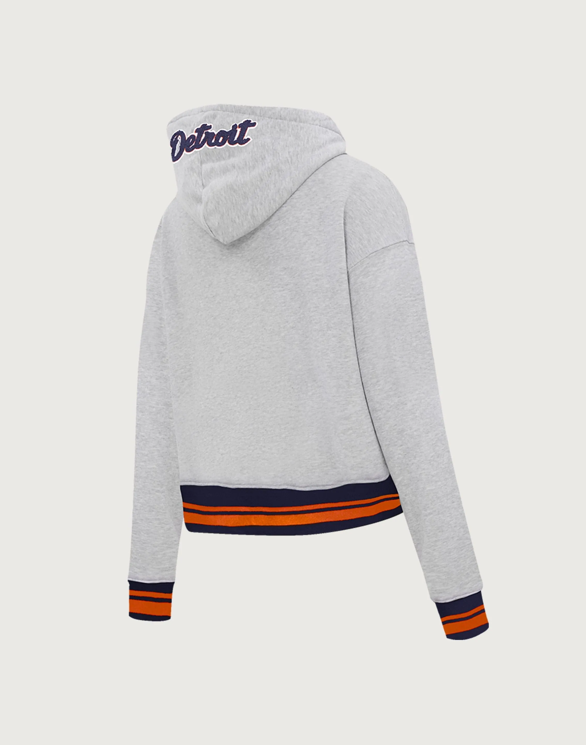 Pro Standard MLB Detroit Tigers Mashup Rib Cropped Hoodie AntiPillingCloth QuickPackable Design