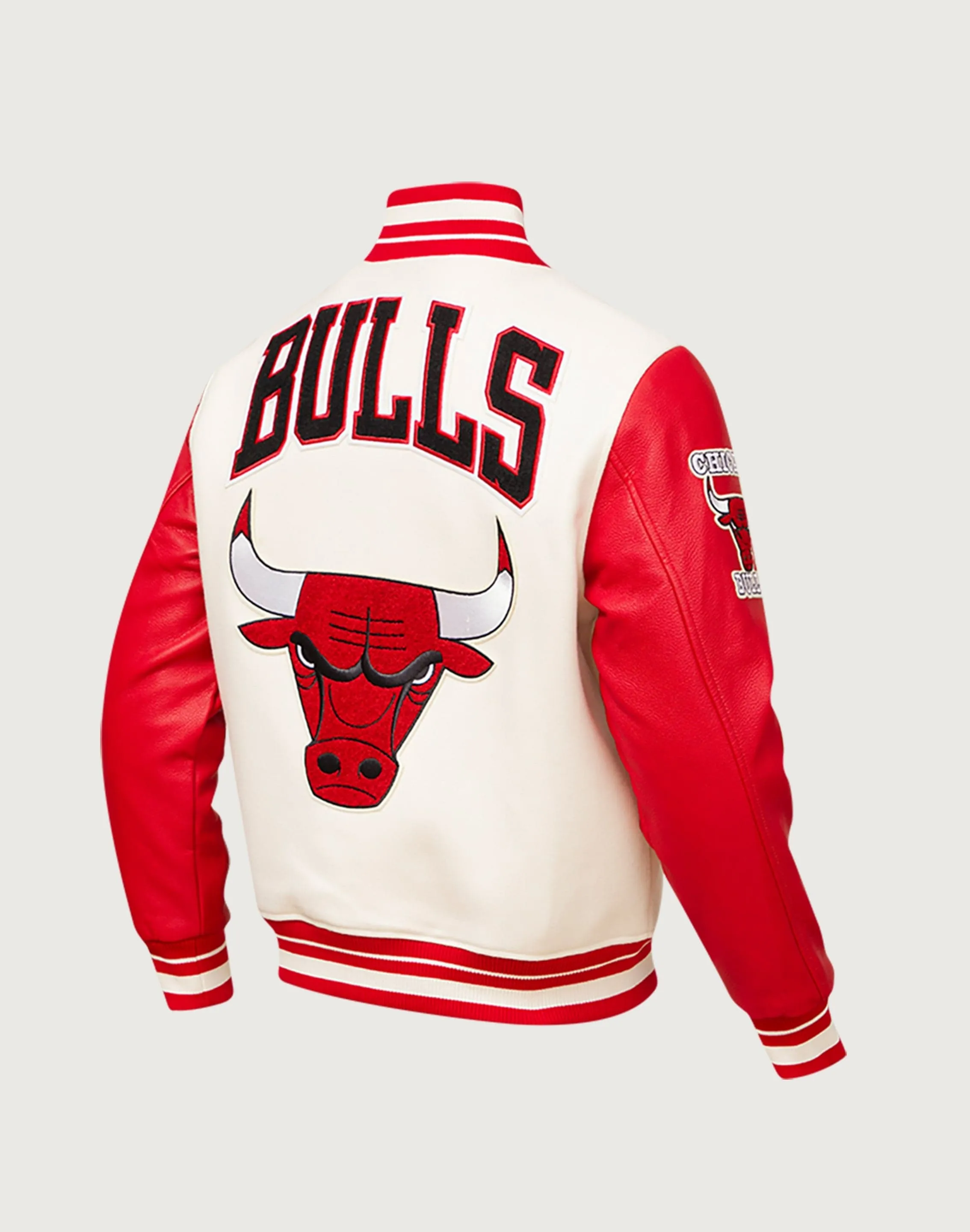 MultiPanelDesign Pro Standard NBA Chicago Bulls Retro Classic Rib Wool Varsity Jacket