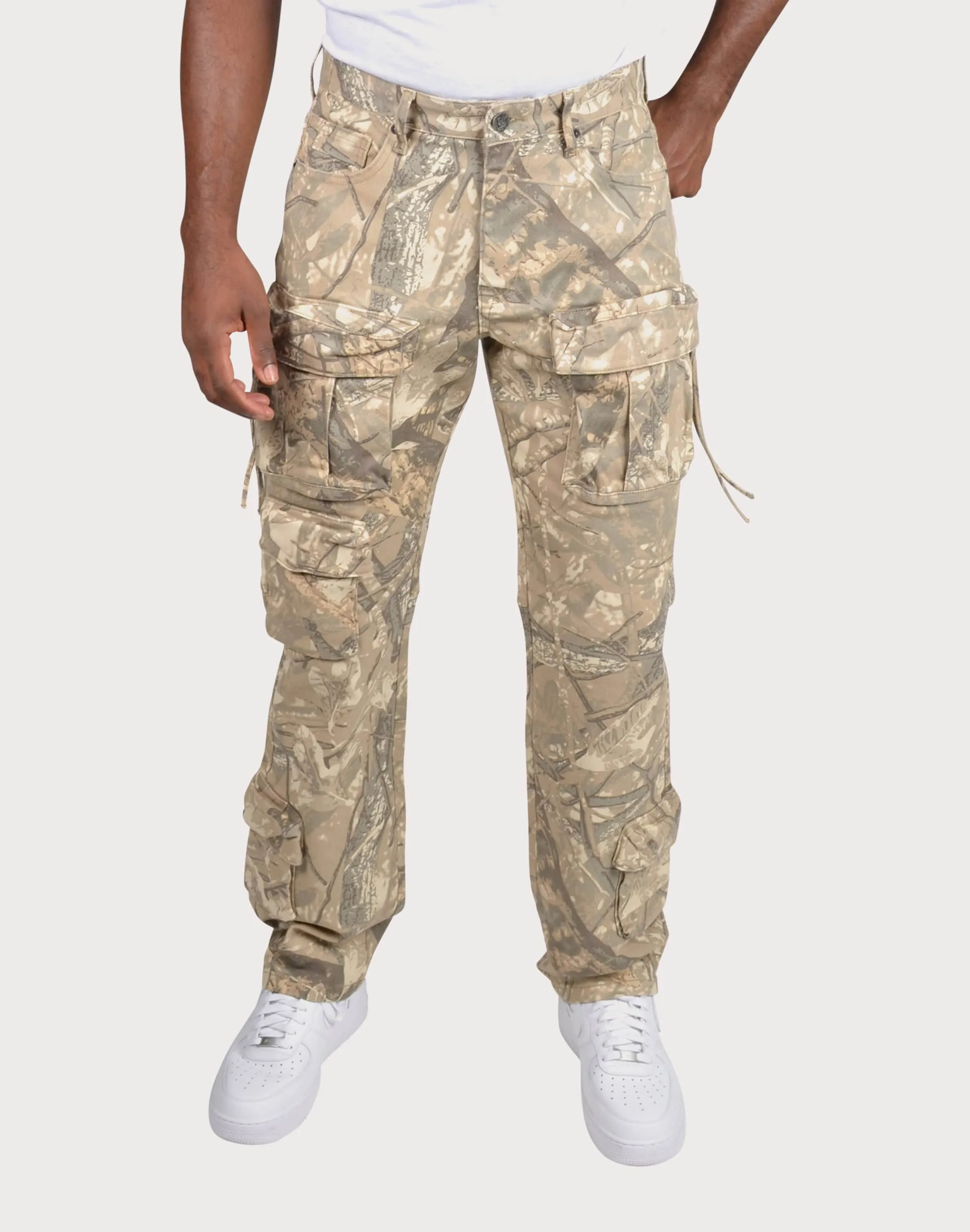 Grindhouse Cargo Straight Fit Hunting Denim Jeans Fashion Core FadeResistant Color