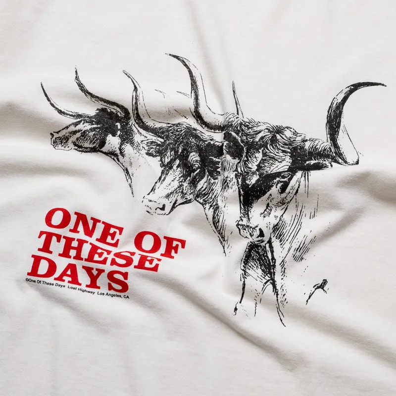poolside outfit One Of These Days Long Horn Tee - Bone