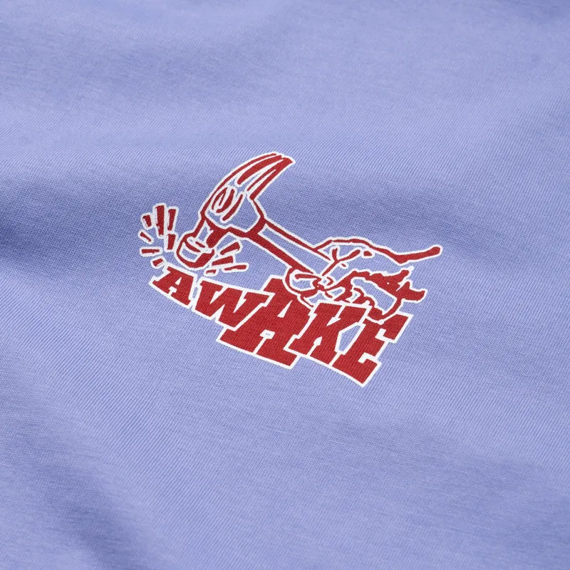 shirring Awake NY Hammer Tee - Periwinkle