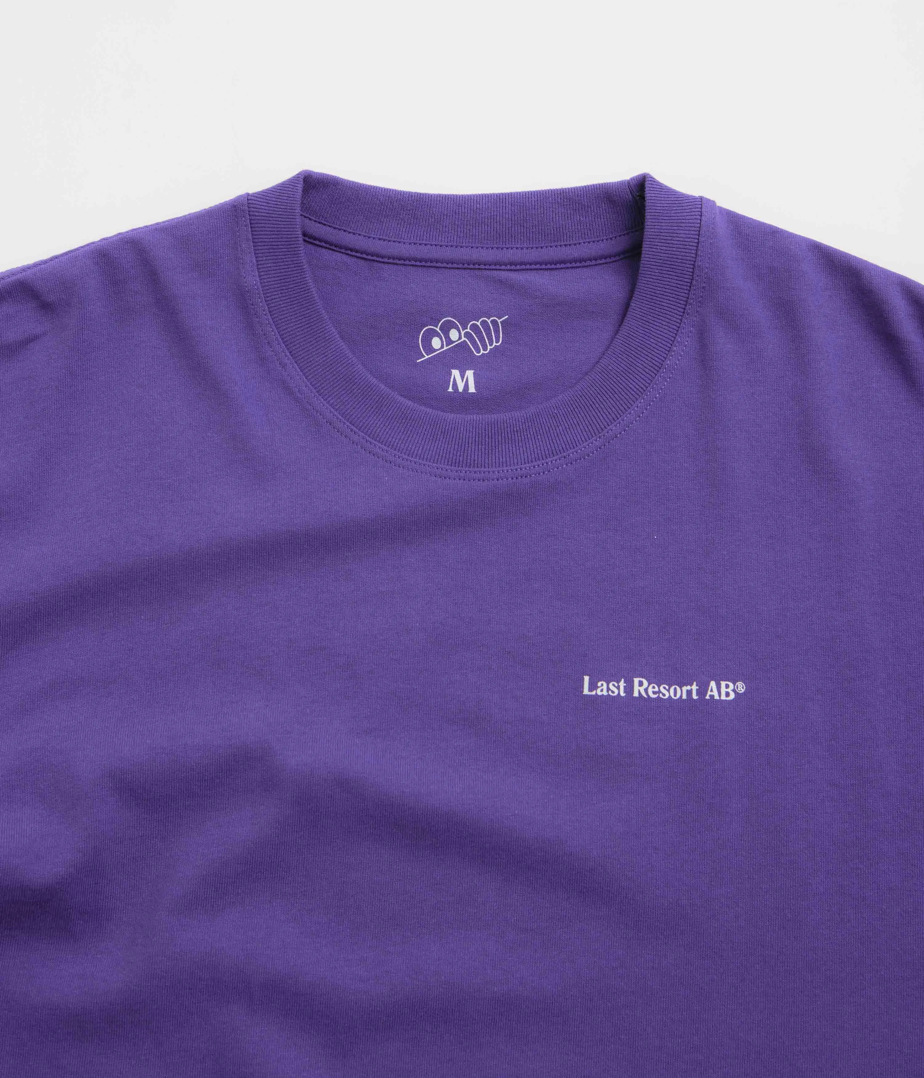 Last Resort AB Atlas Monogram T-Shirt - Heliotrope / White amusement park venue clinic event
